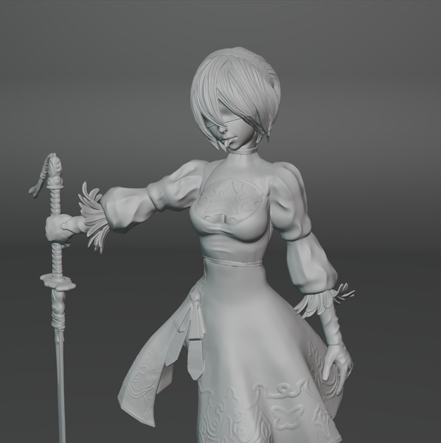 2b Nier Automata ALREADY TESTED 3D print model_3