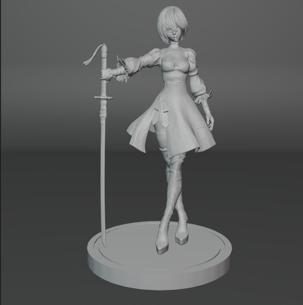 2b Nier Automata ALREADY TESTED 3D print model_1