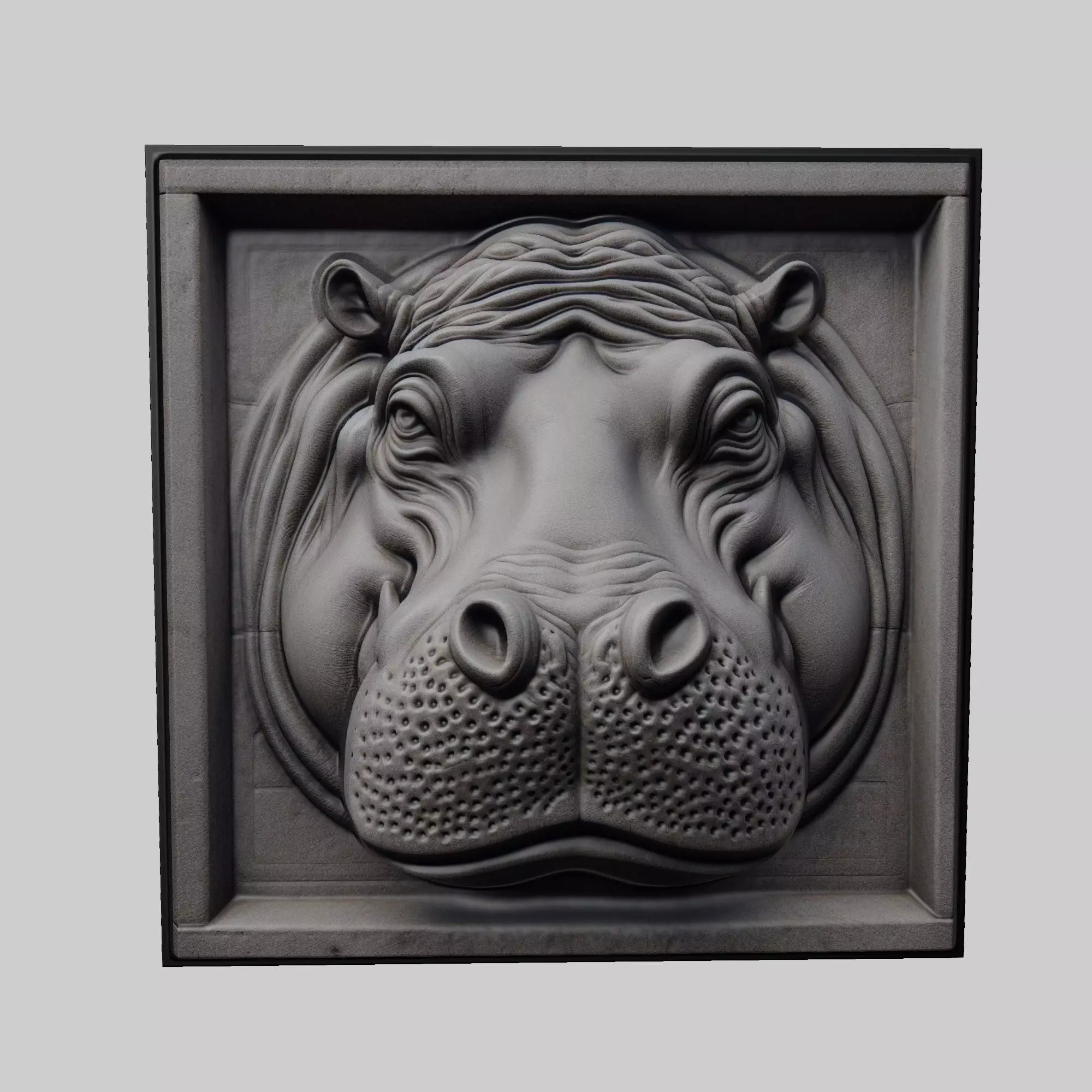 Hippopotamus Animal 3D print model_0