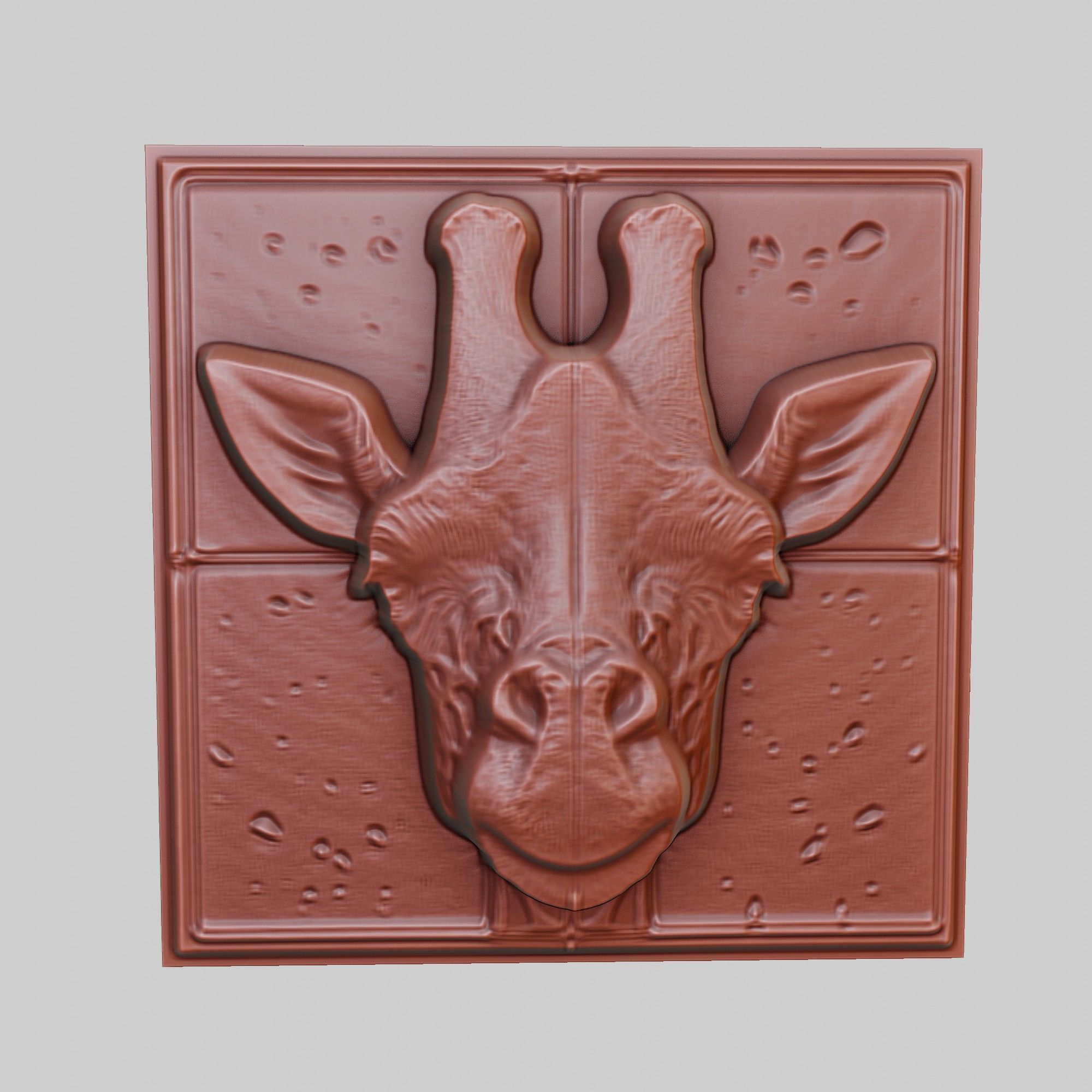 Giraffe Animal 3D print model_2