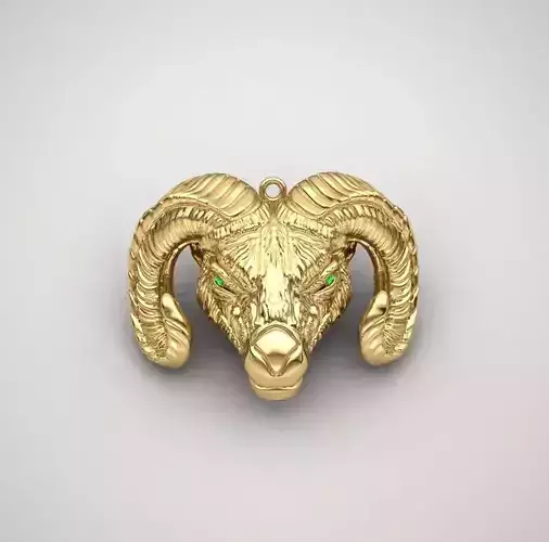 Goat head pendant 