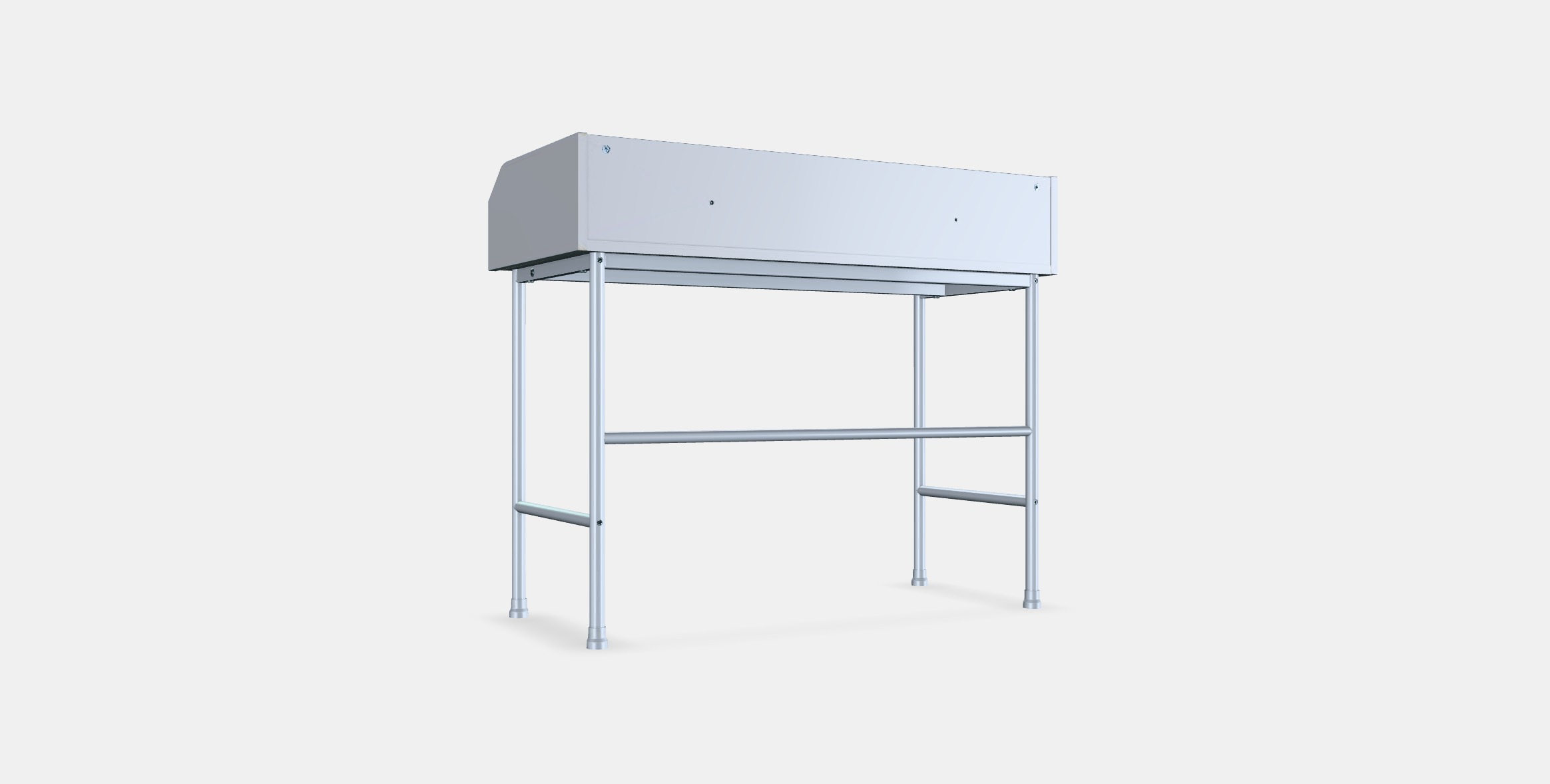 HAUGA desk 1 Low-poly 3D model_16