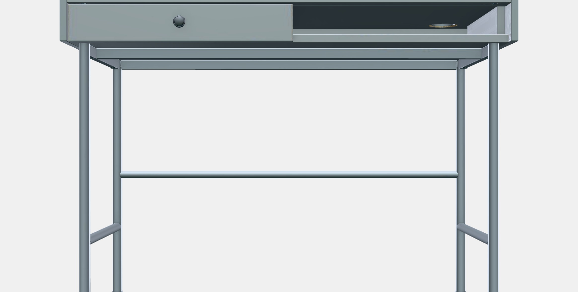 HAUGA desk 1 Low-poly 3D model_11