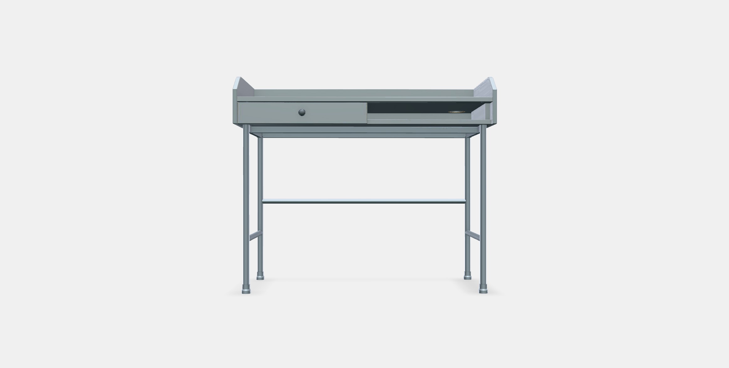 HAUGA desk 1 Low-poly 3D model_10