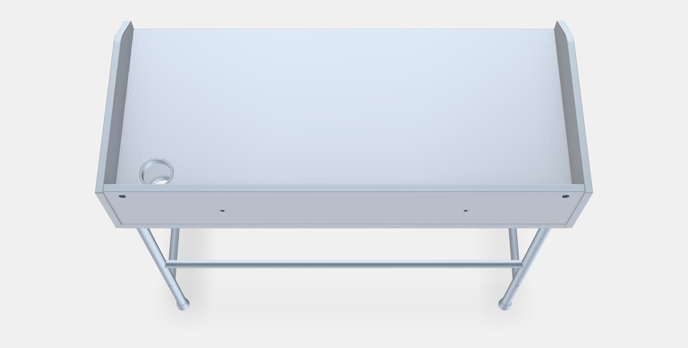 HAUGA desk 1 Low-poly 3D model_4