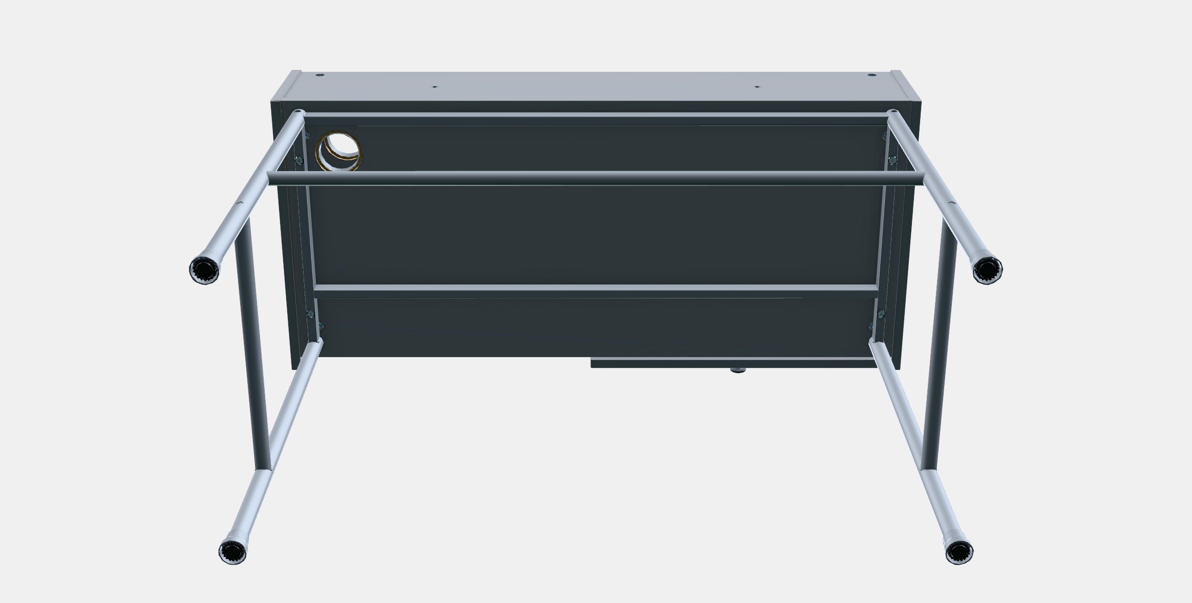 HAUGA desk 1 Low-poly 3D model_8