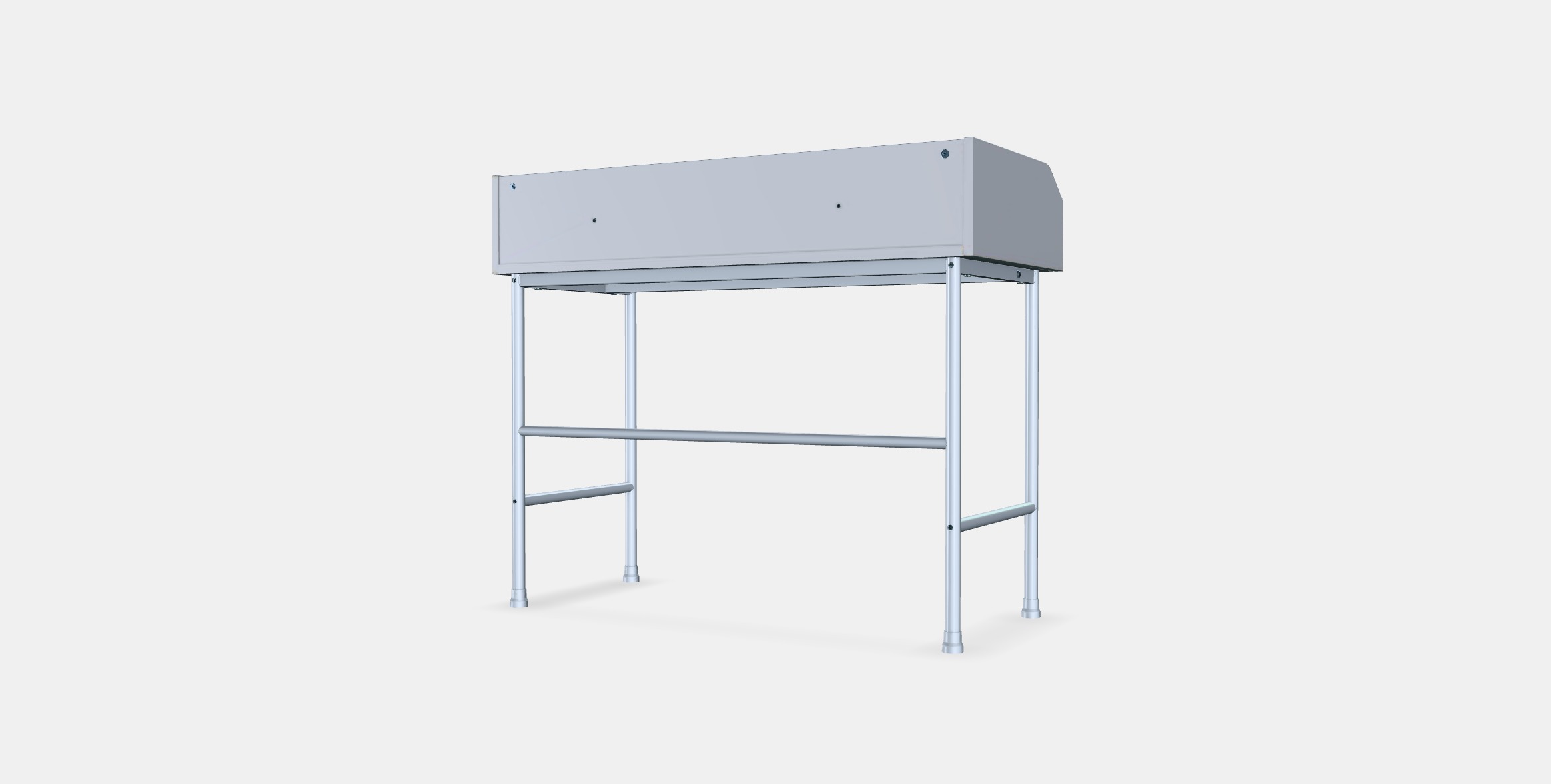 HAUGA desk 1 Low-poly 3D model_5