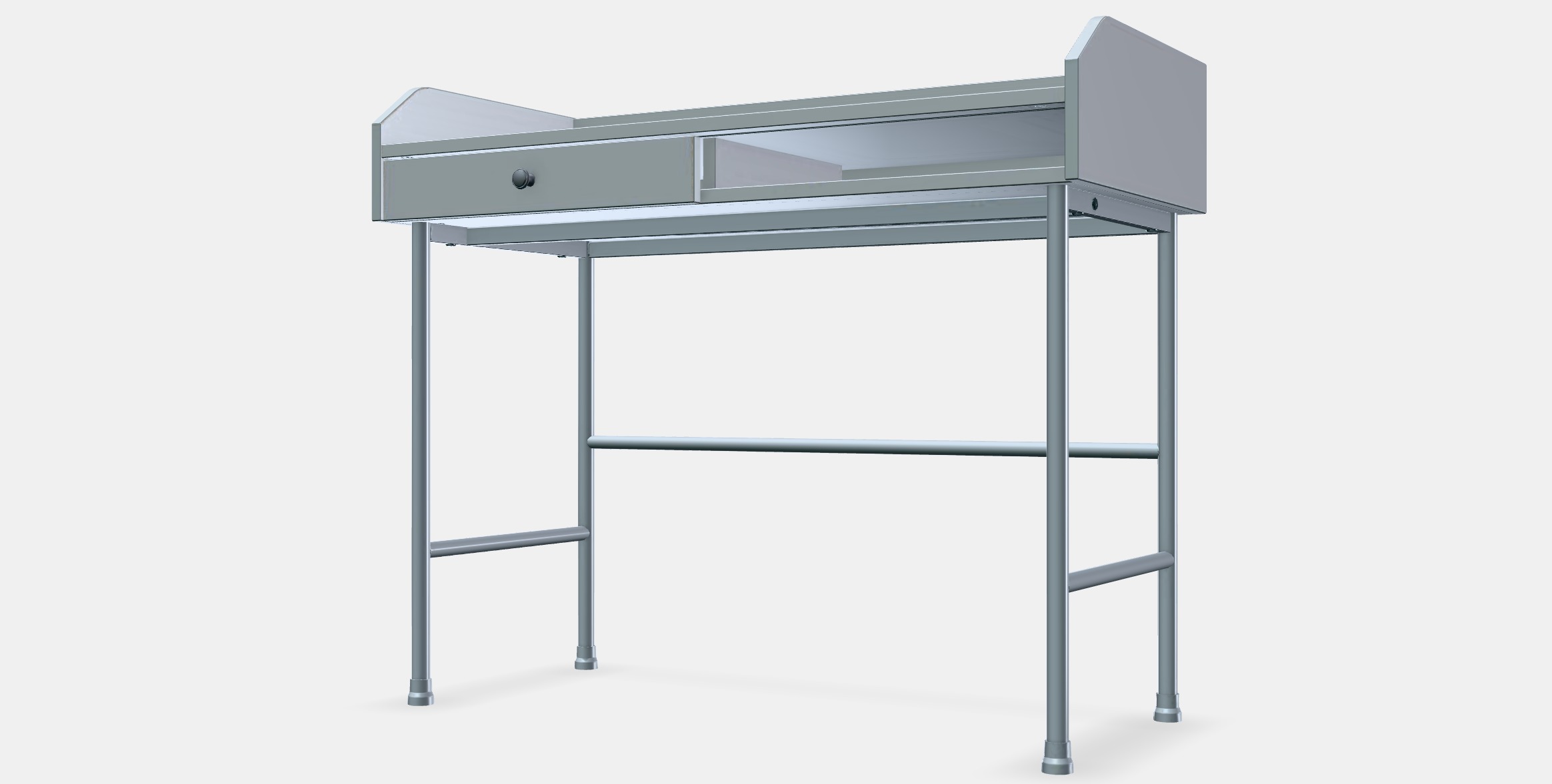 HAUGA desk 1 Low-poly 3D model_13