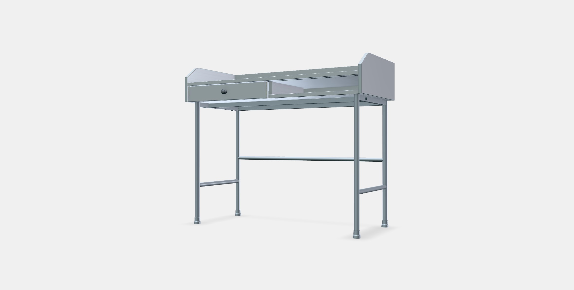 HAUGA desk 1 Low-poly 3D model_12