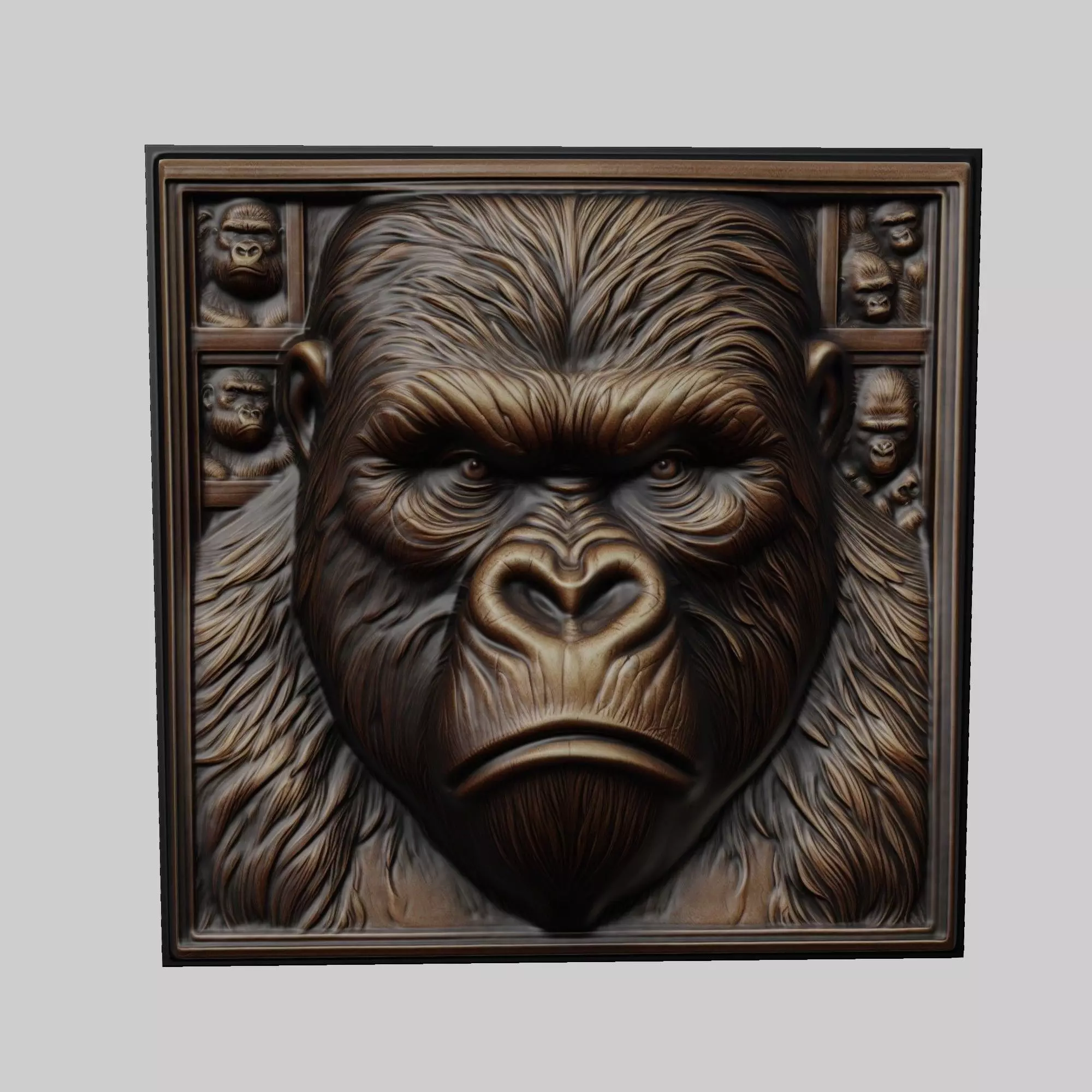 Gorilla Animal 3D print model_0