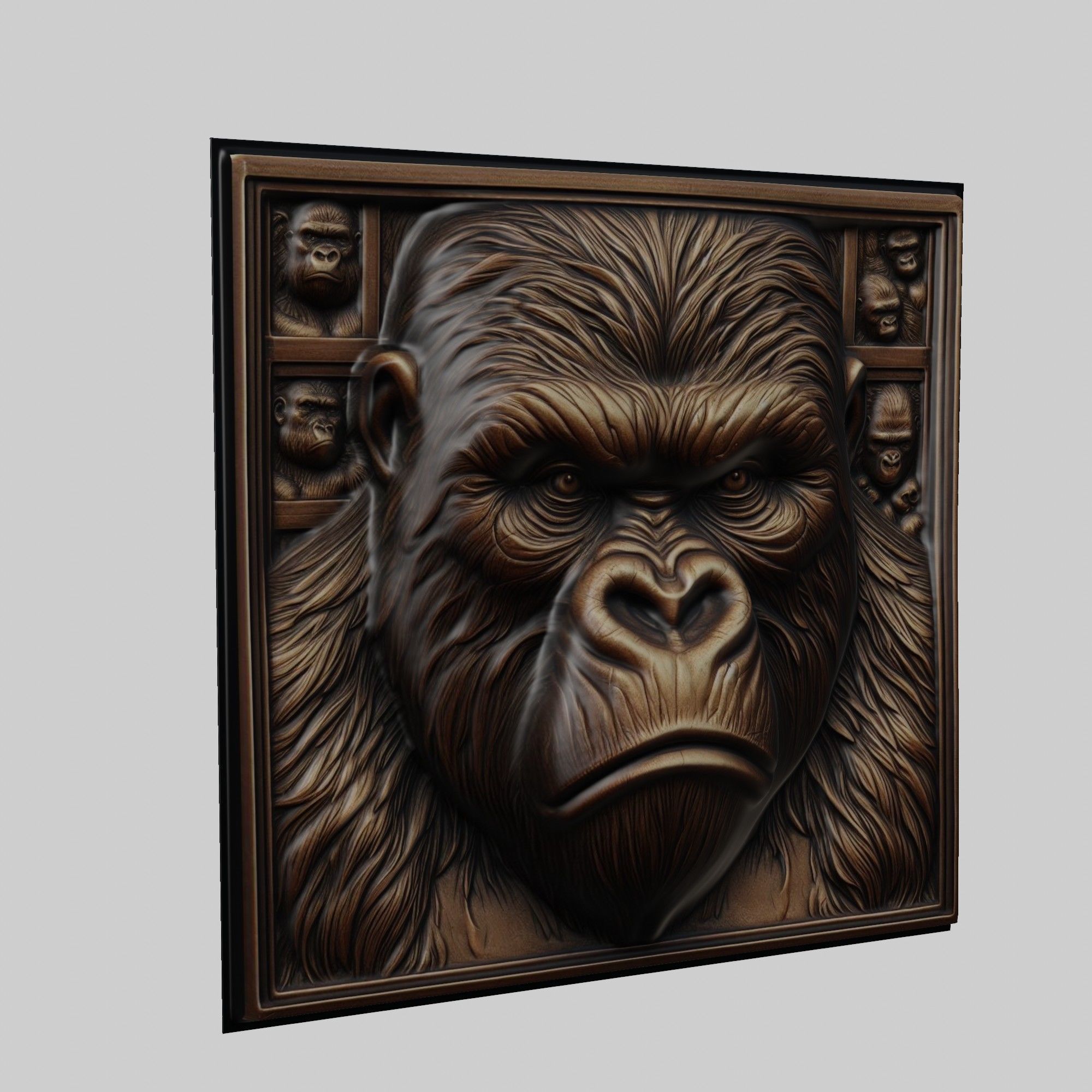 Gorilla Animal 3D print model_1