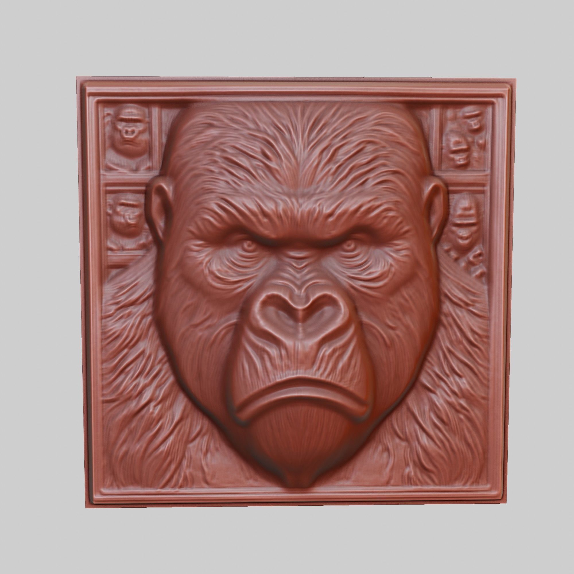 Gorilla Animal 3D print model_2