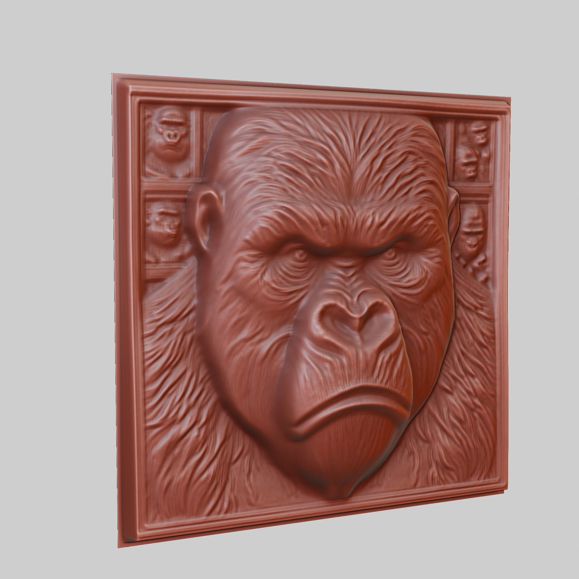 Gorilla Animal 3D print model_3