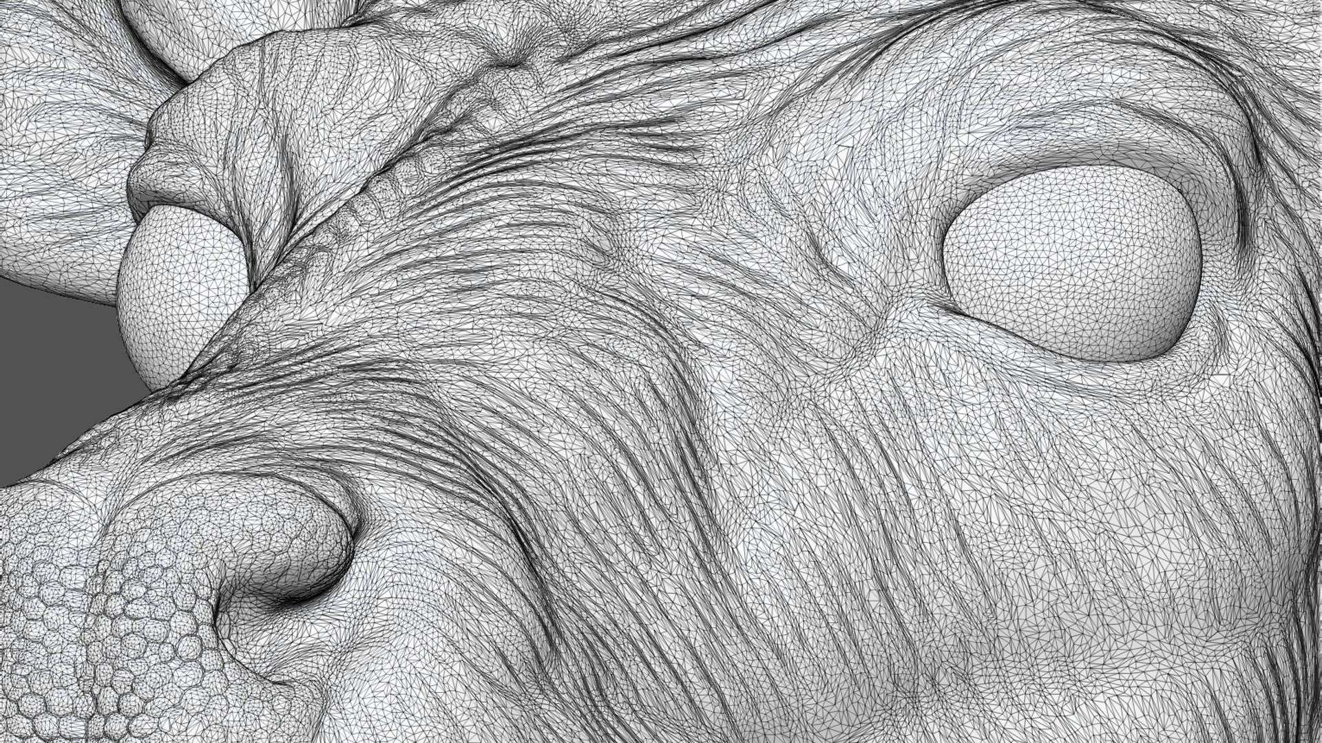 Roe deer bust 3D print model_24