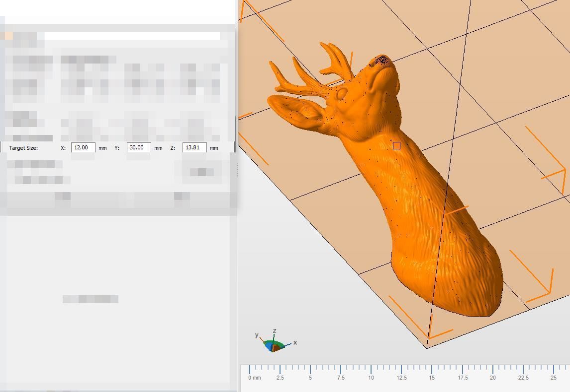 Roe deer bust 3D print model_25