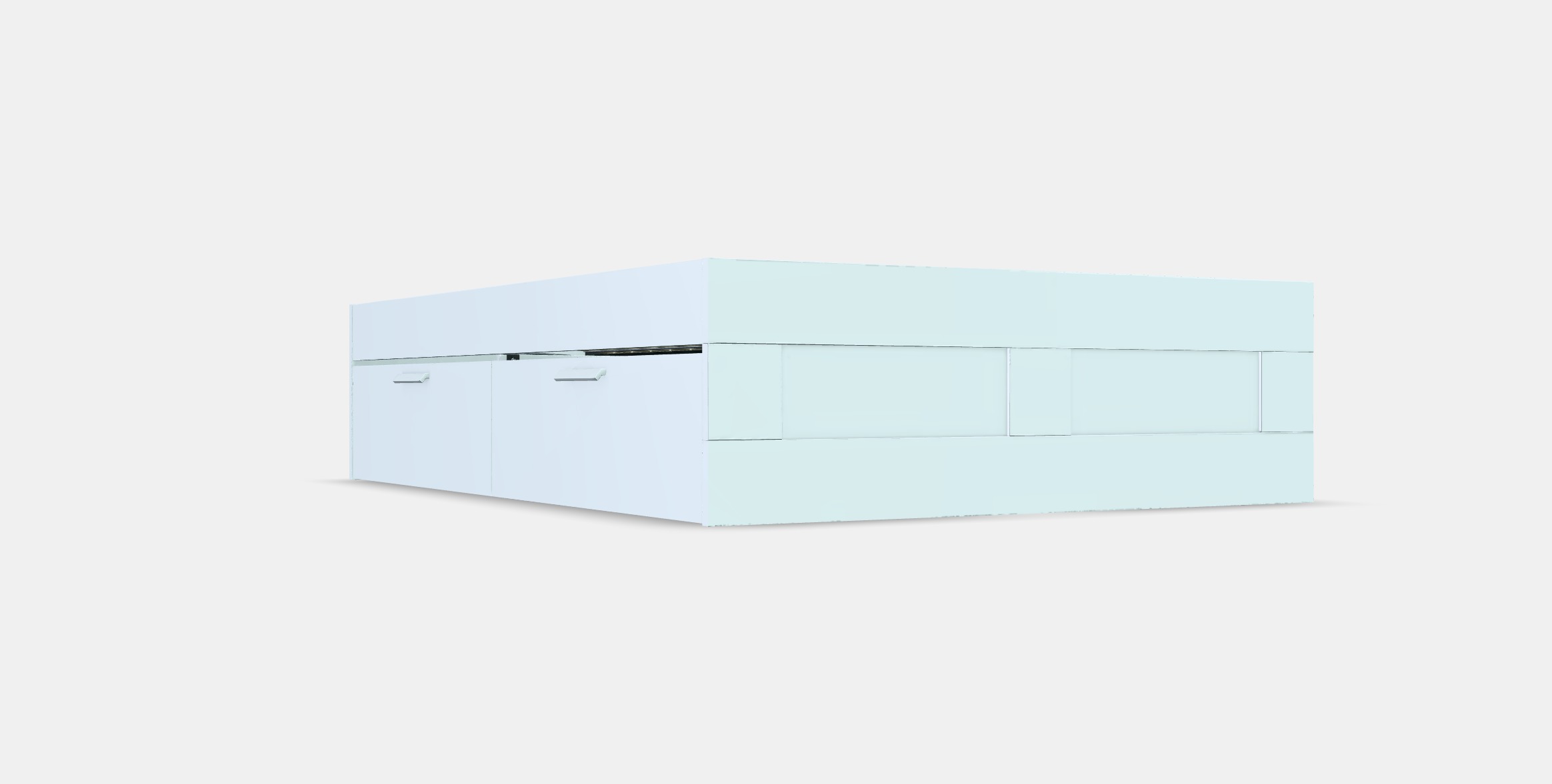 BRIMNES Bed frame with storage 9 Low-poly 3D model_9