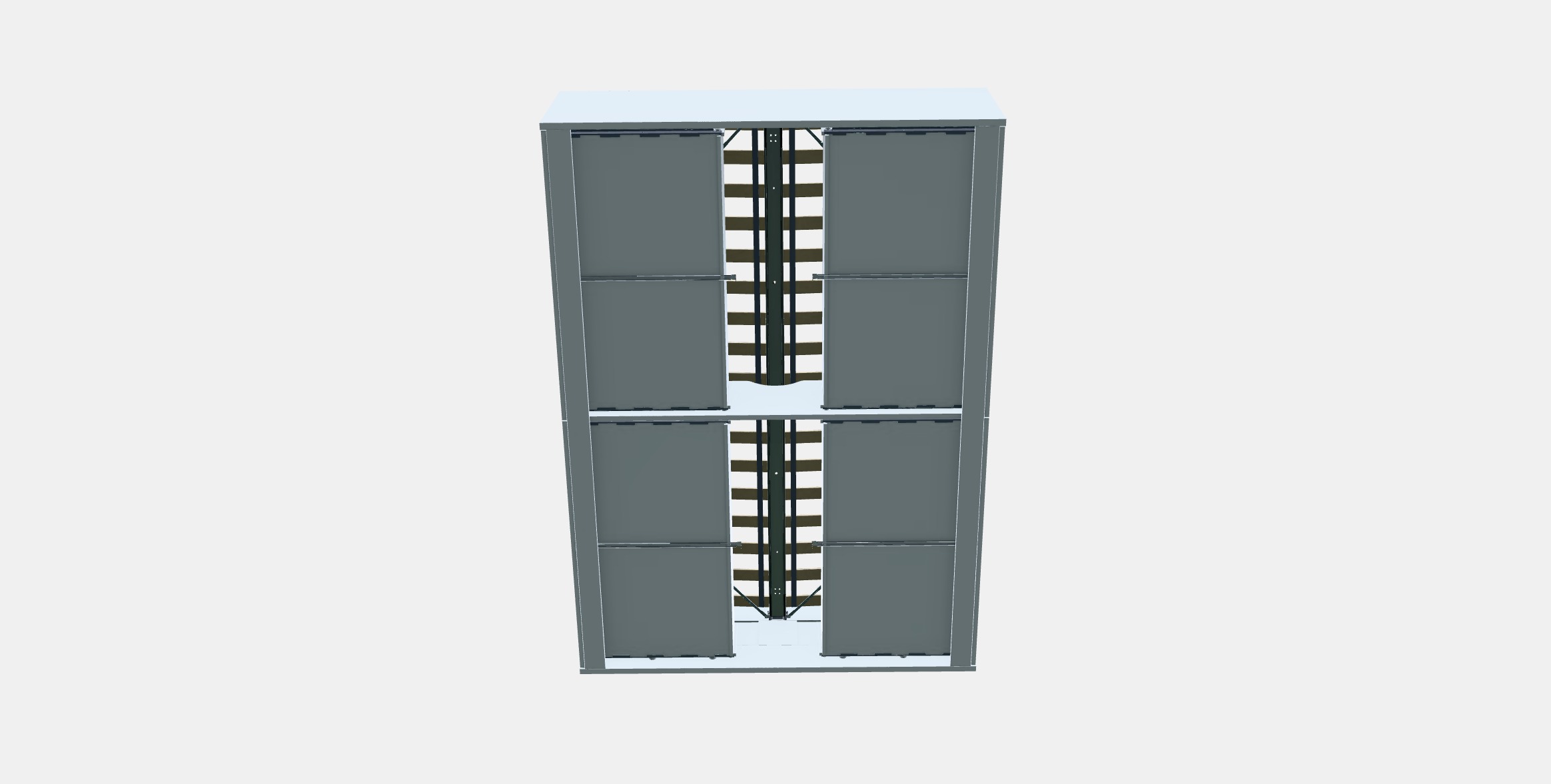 BRIMNES Bed frame with storage 9 Low-poly 3D model_7