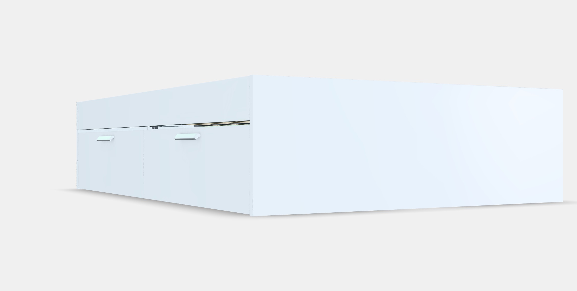 BRIMNES Bed frame with storage 9 Low-poly 3D model_3