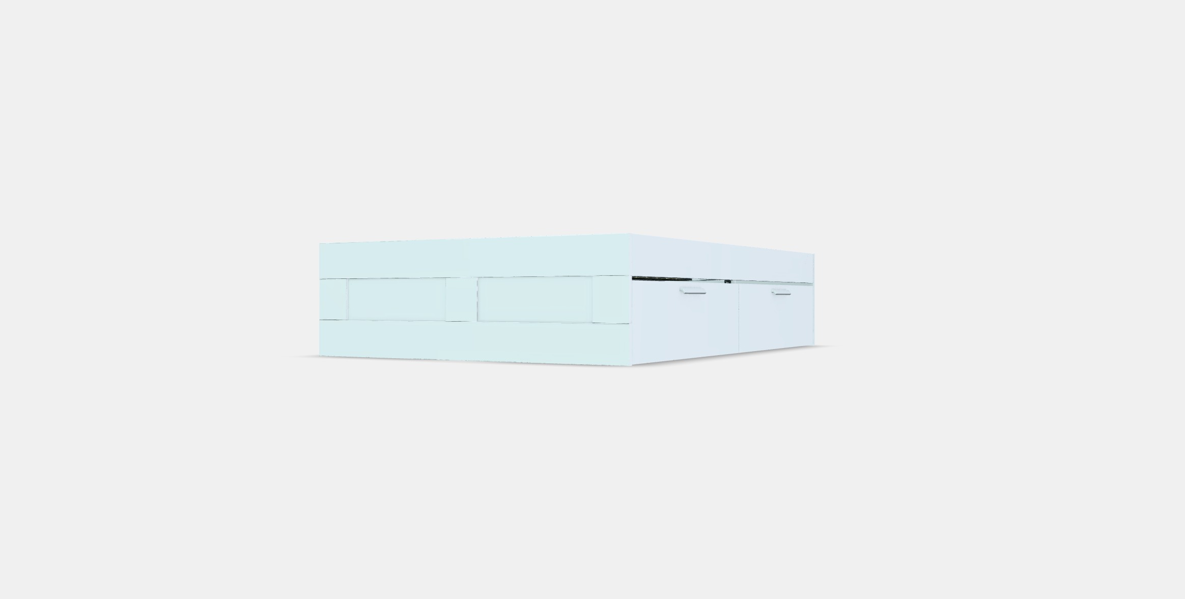 BRIMNES Bed frame with storage 9 Low-poly 3D model_12