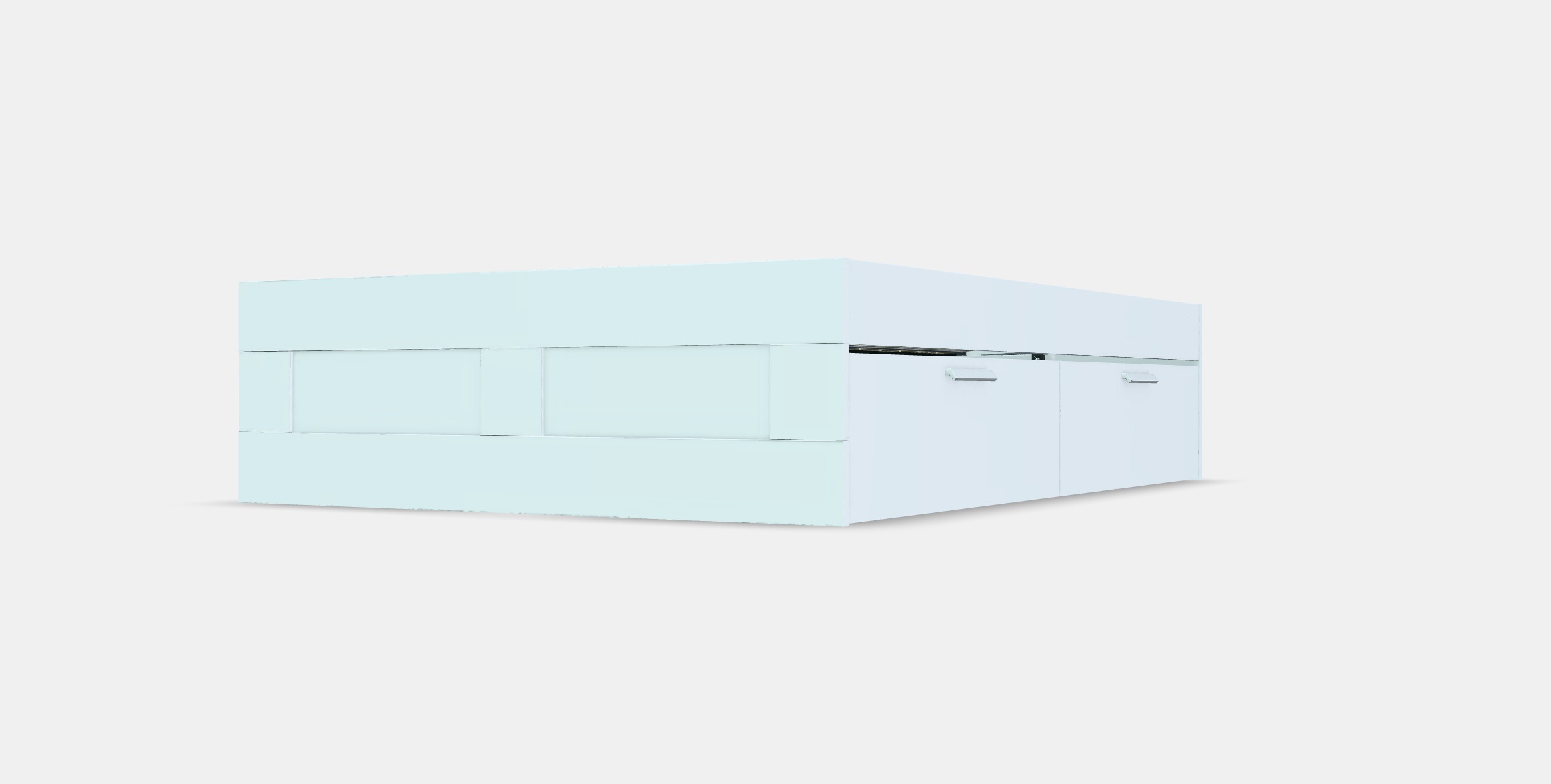 BRIMNES Bed frame with storage 9 Low-poly 3D model_13