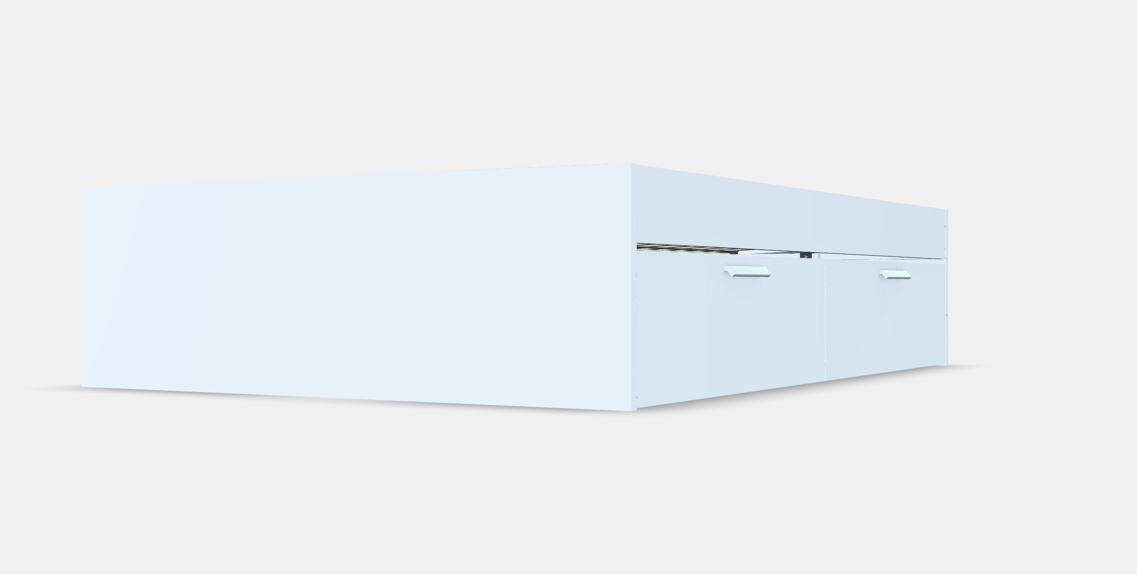 BRIMNES Bed frame with storage 9 Low-poly 3D model_6