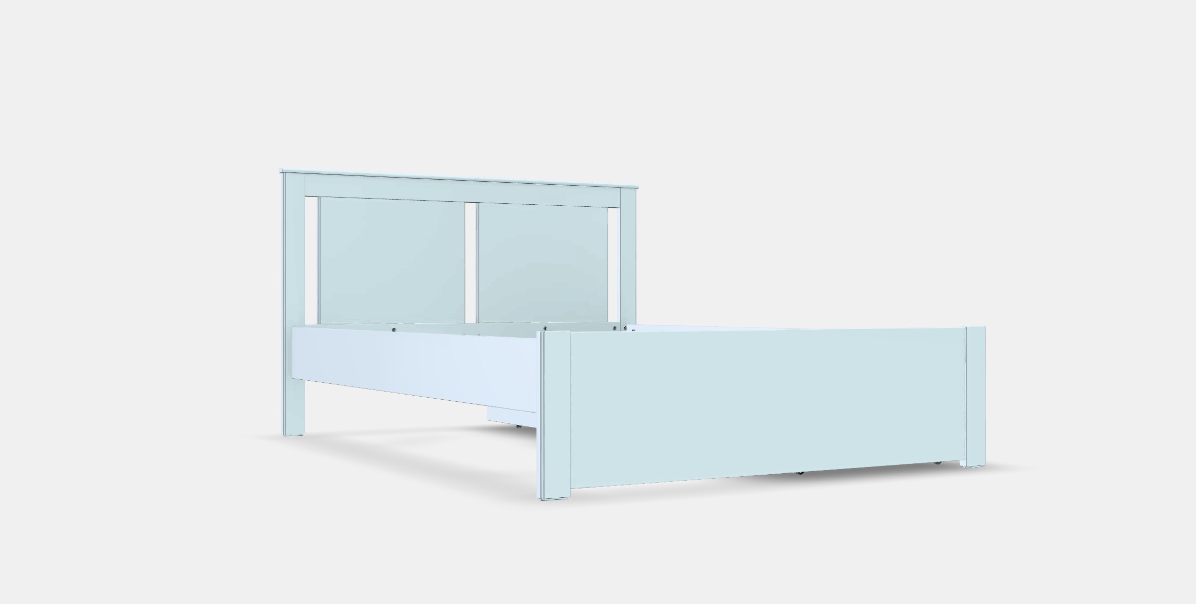 SONGESAND Bed frame with 2 storage boxes 1 Low-poly 3D model_9