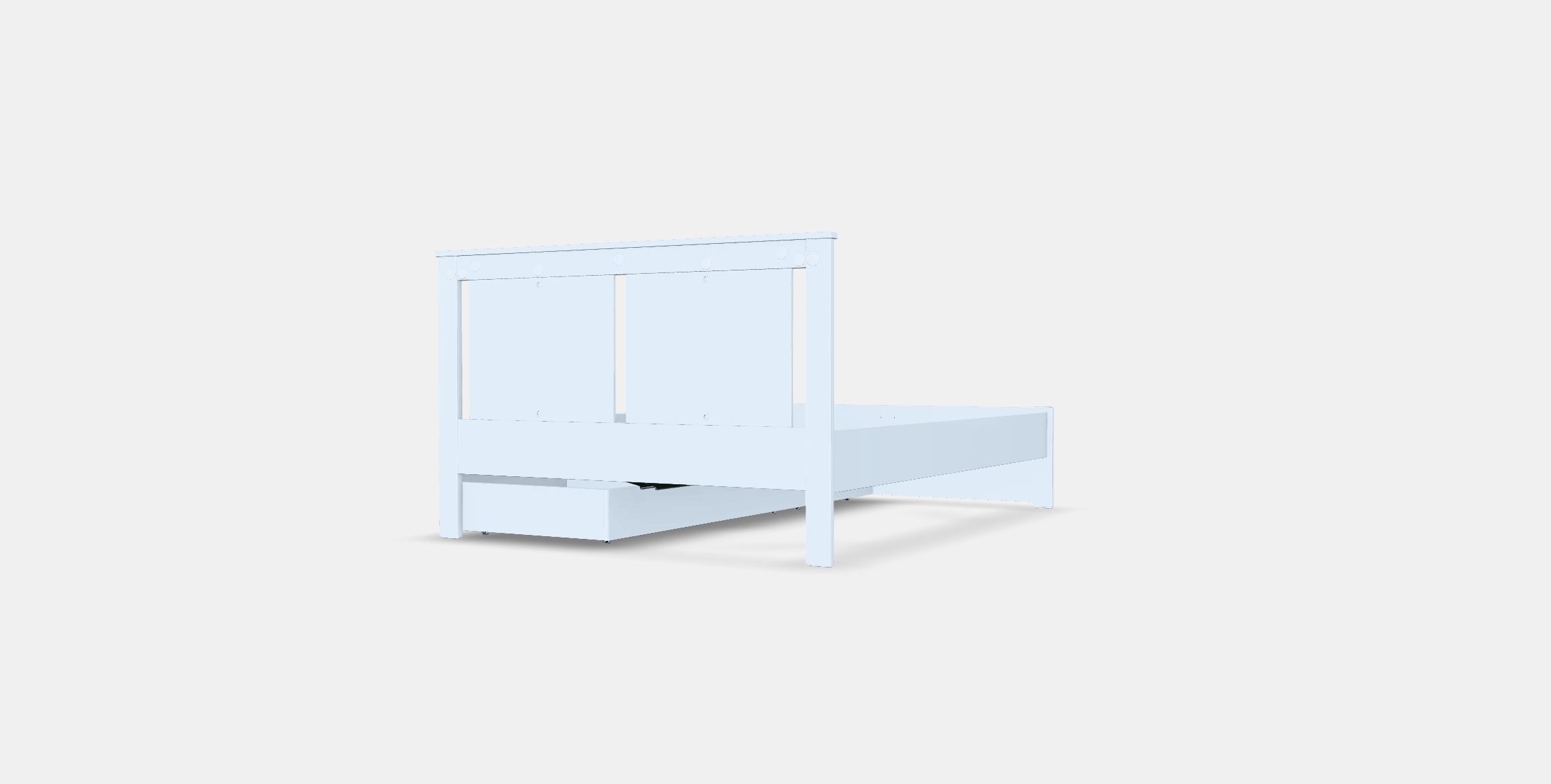 SONGESAND Bed frame with 2 storage boxes 1 Low-poly 3D model_5