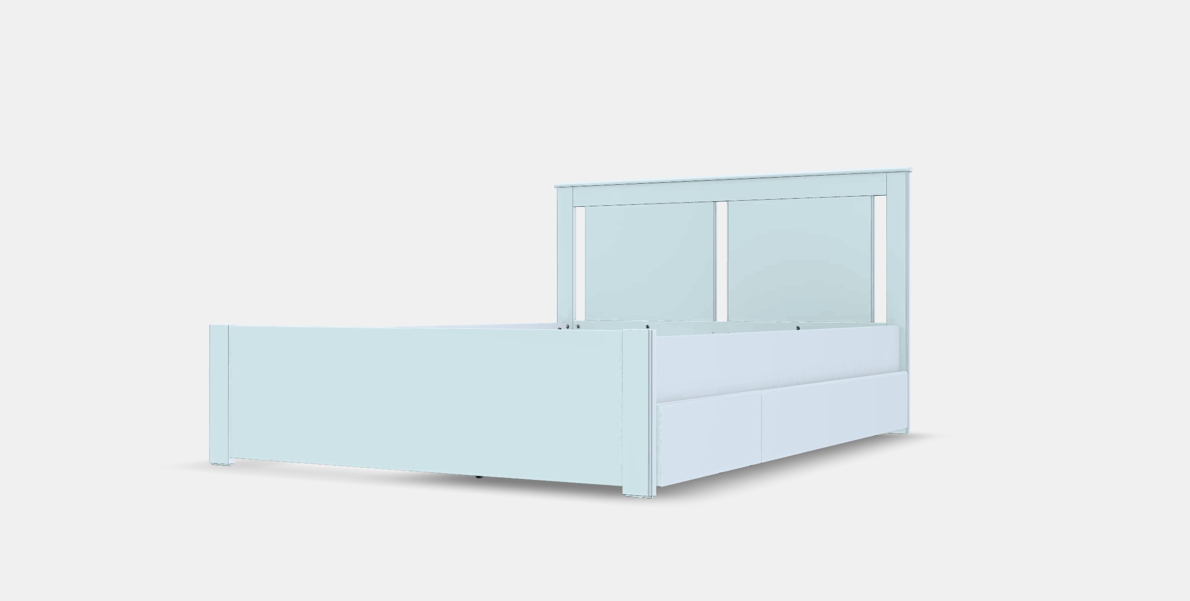 SONGESAND Bed frame with 2 storage boxes 1 Low-poly 3D model_13