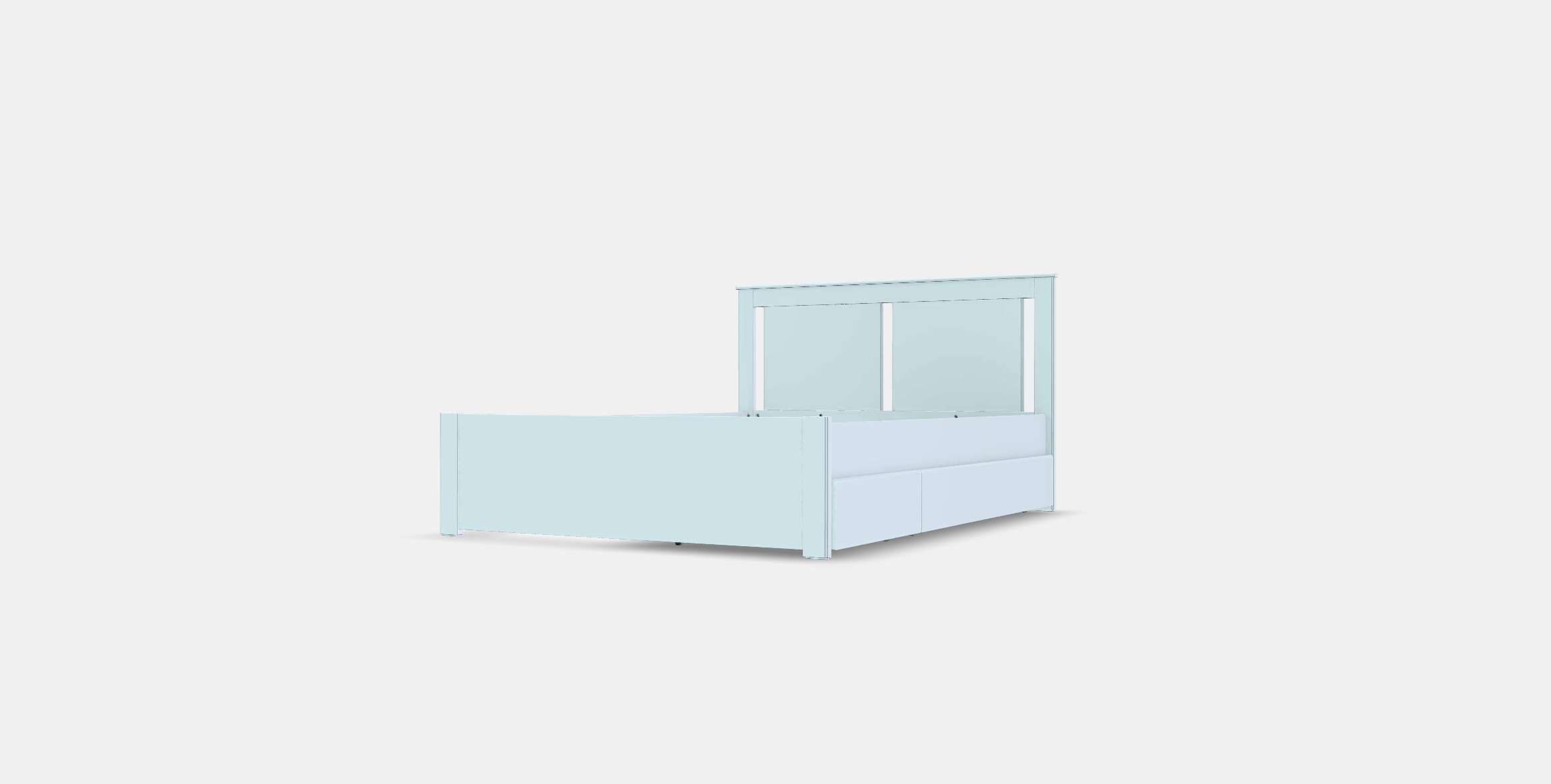 SONGESAND Bed frame with 2 storage boxes 1 Low-poly 3D model_12