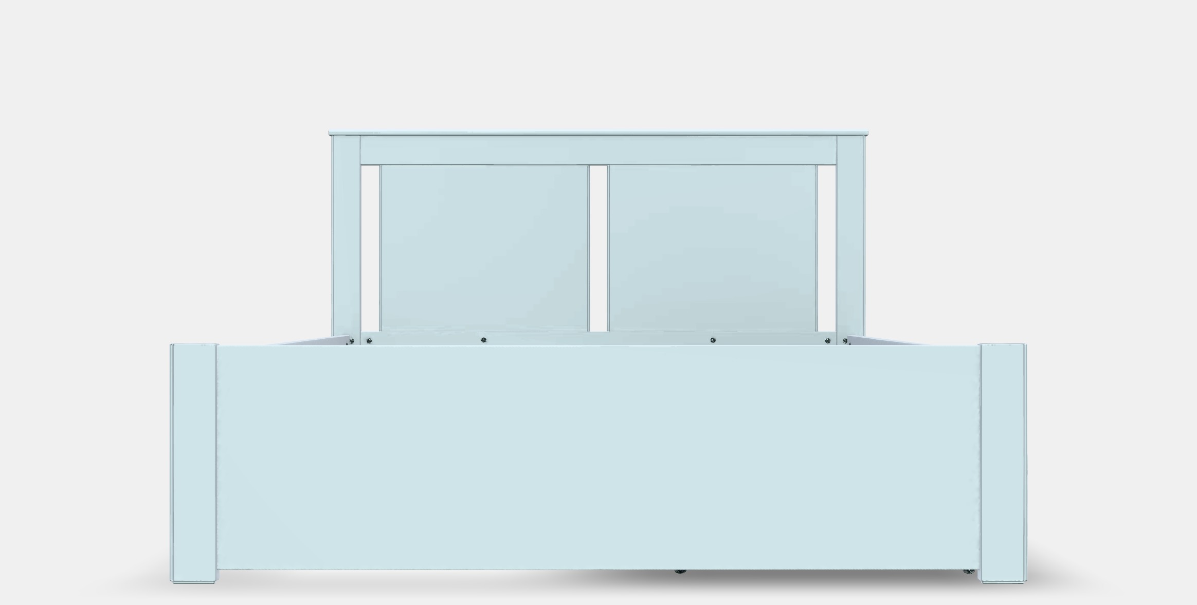 SONGESAND Bed frame with 2 storage boxes 1 Low-poly 3D model_11