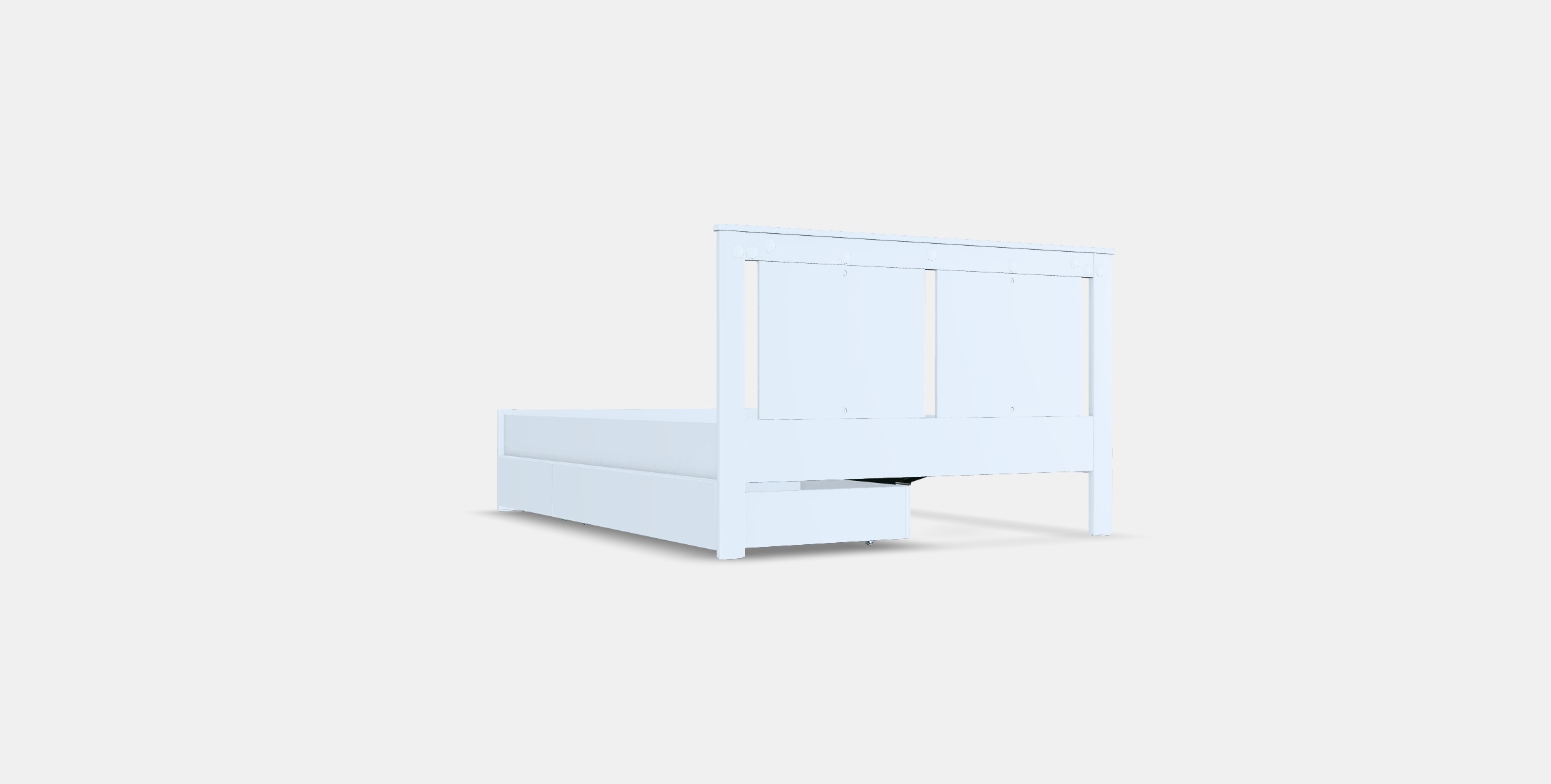 SONGESAND Bed frame with 2 storage boxes 1 Low-poly 3D model_16