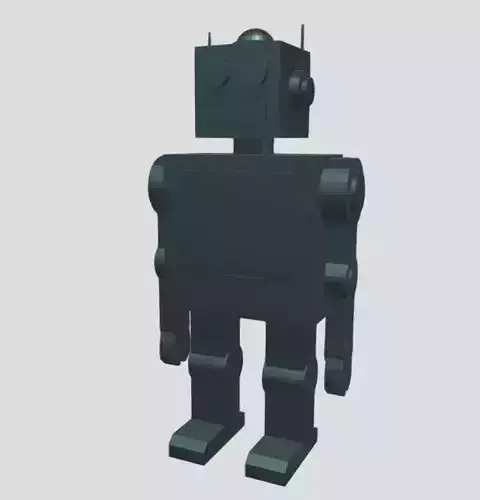 Fully Rigged Robot Low-poly 3D model