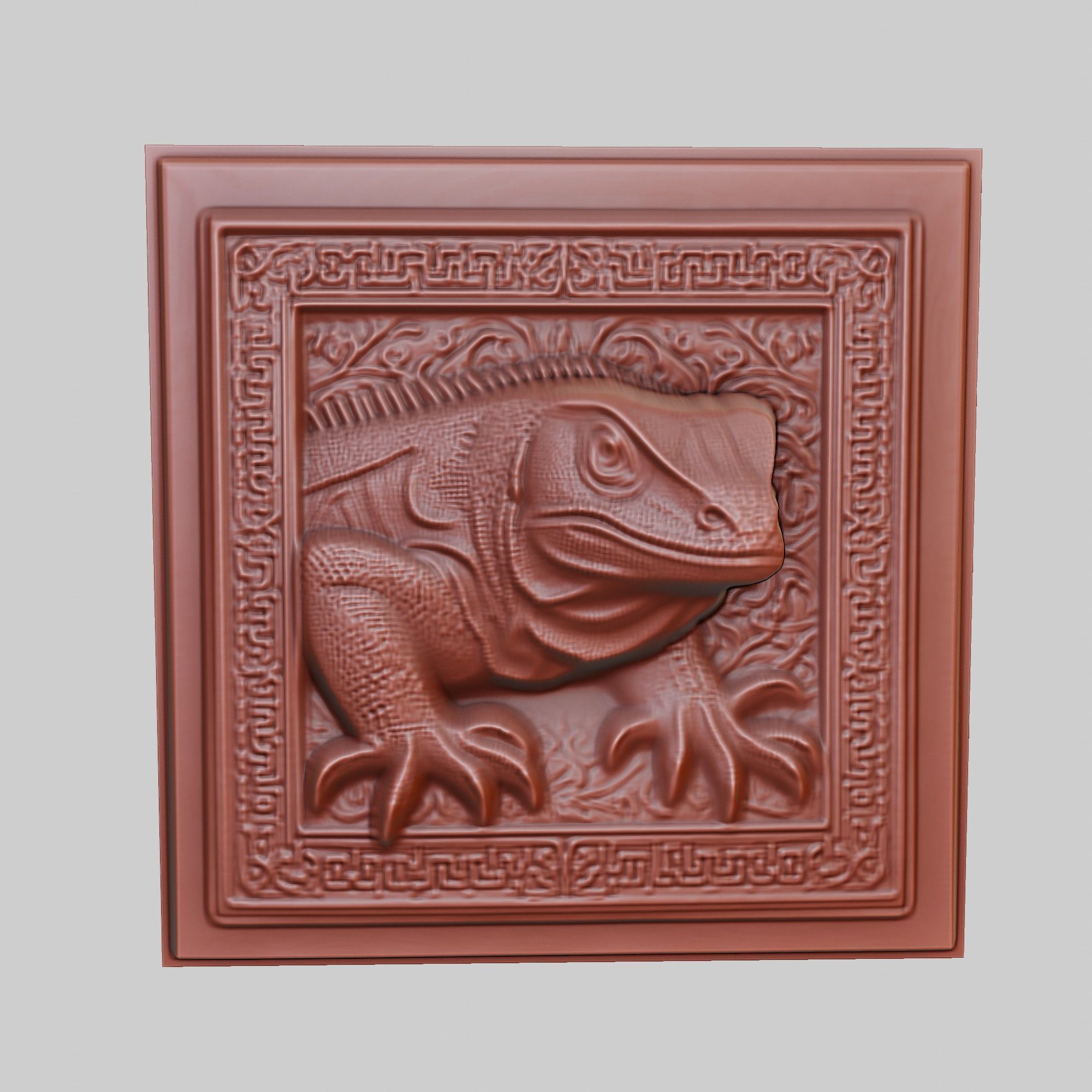 Komodo Dragon Animal 3D print model_2