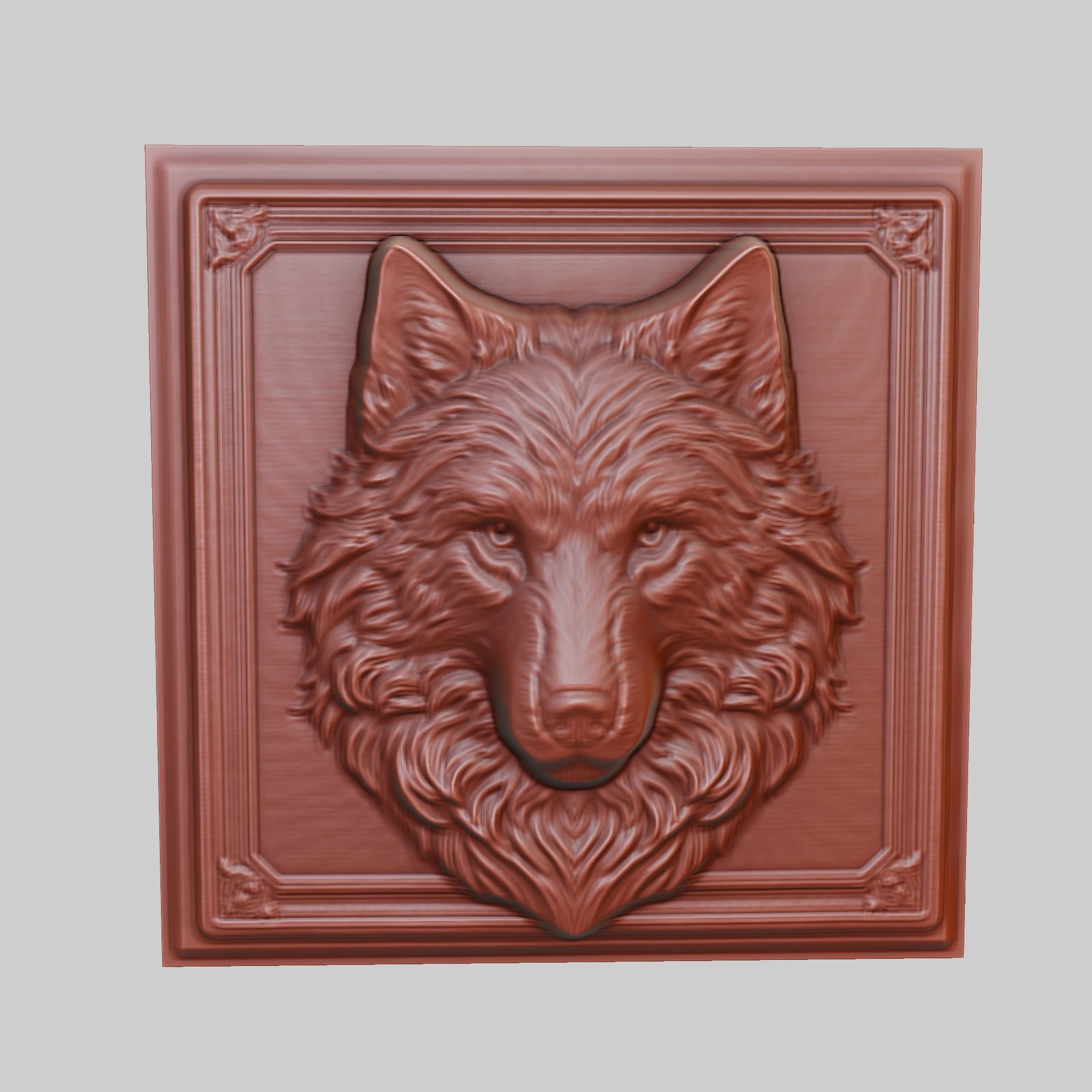 Wolf Animal 3D print model_2