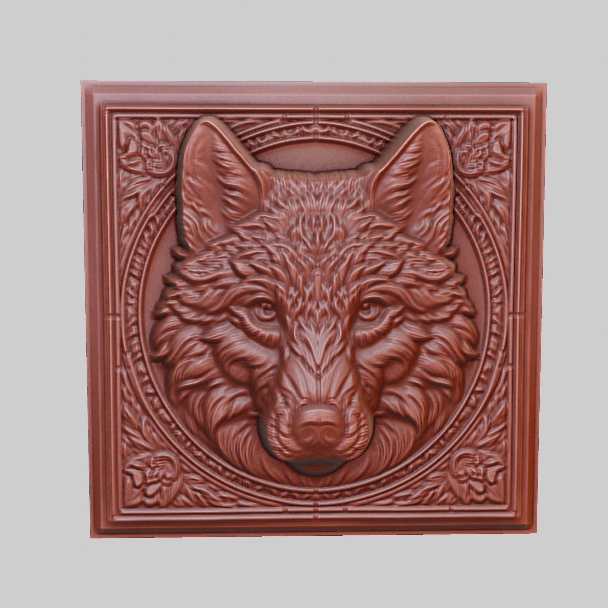 Wolf Animal 3D print model_2
