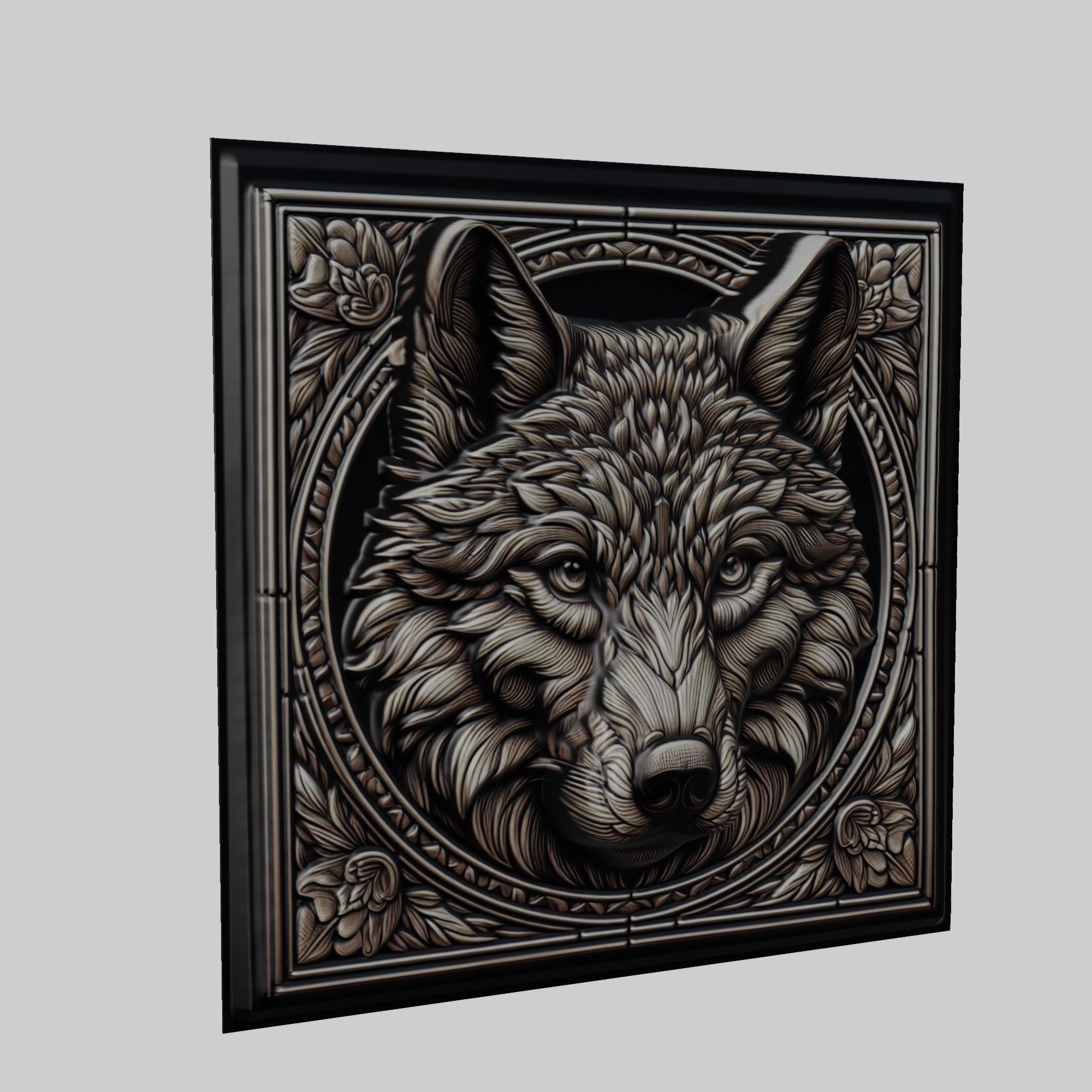 Wolf Animal 3D print model_1