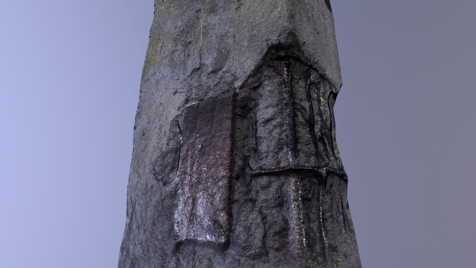 Concrete Pillar Low-poly 3D model_11