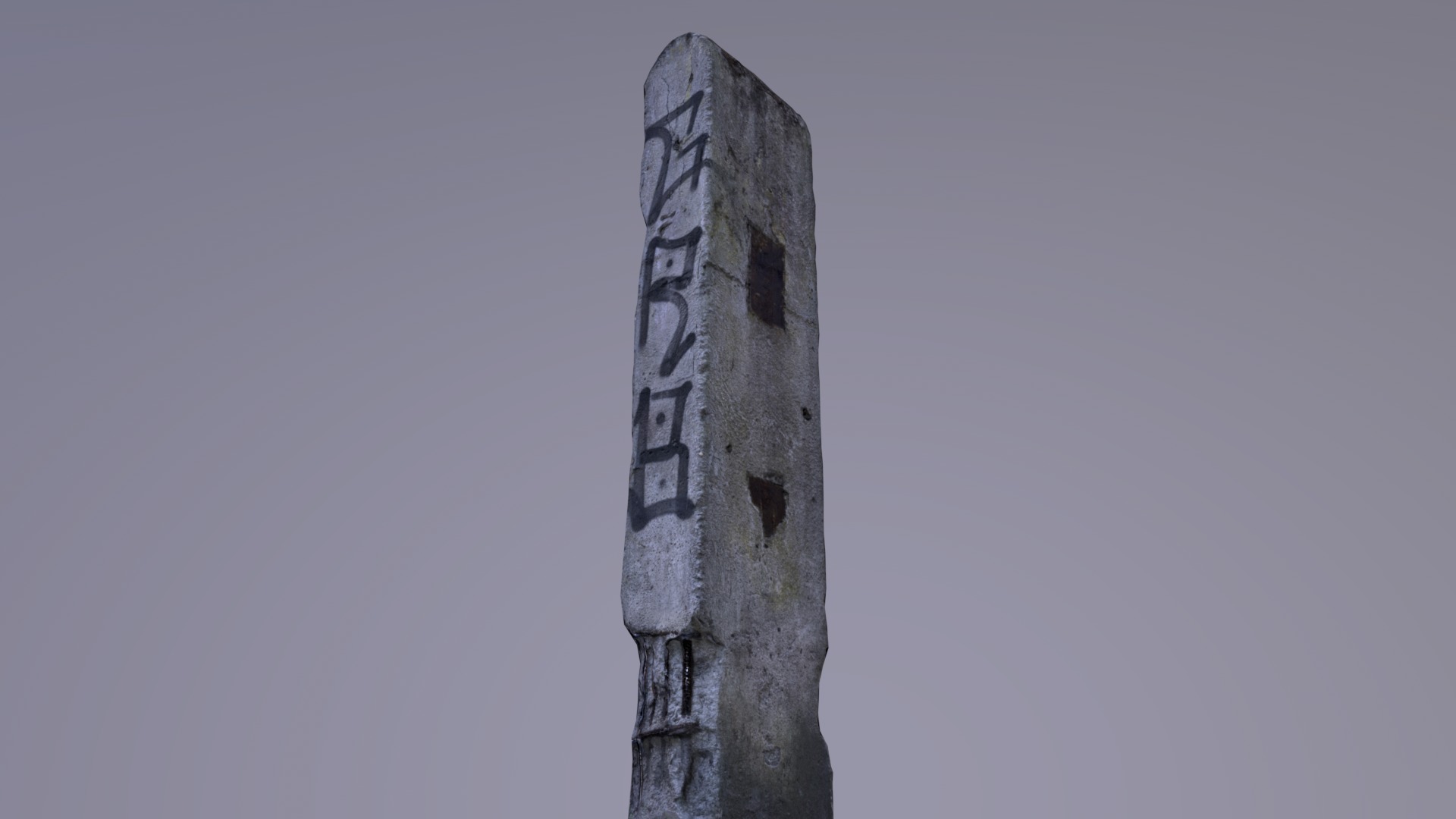Concrete Pillar Low-poly 3D model_12