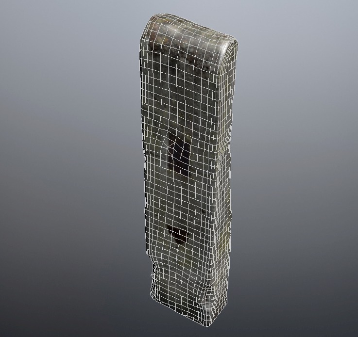 Concrete Pillar Low-poly 3D model_18