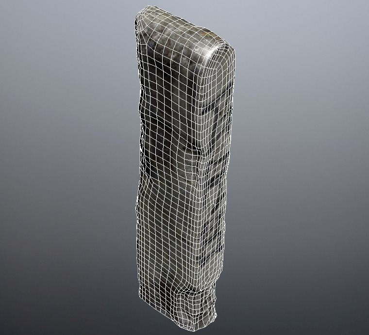 Concrete Pillar Low-poly 3D model_17