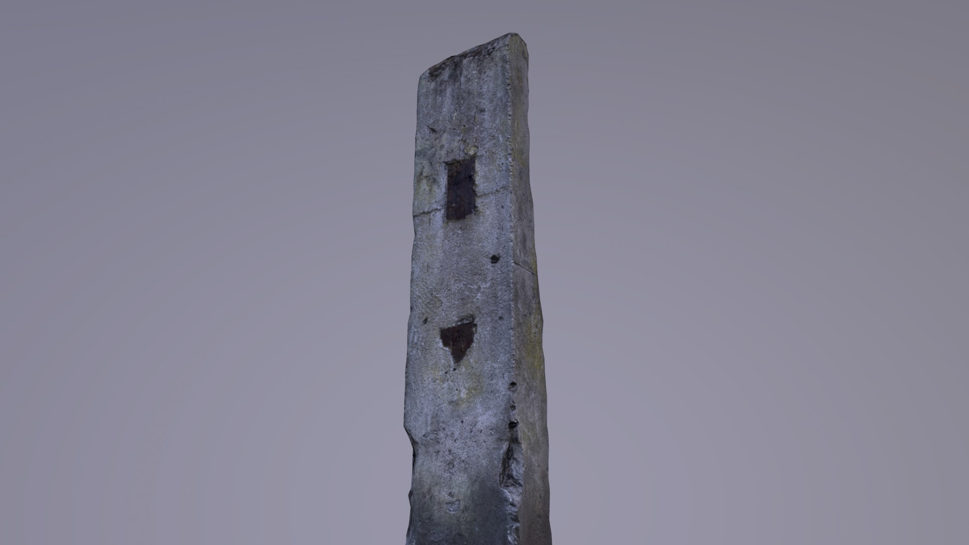 Concrete Pillar Low-poly 3D model_10