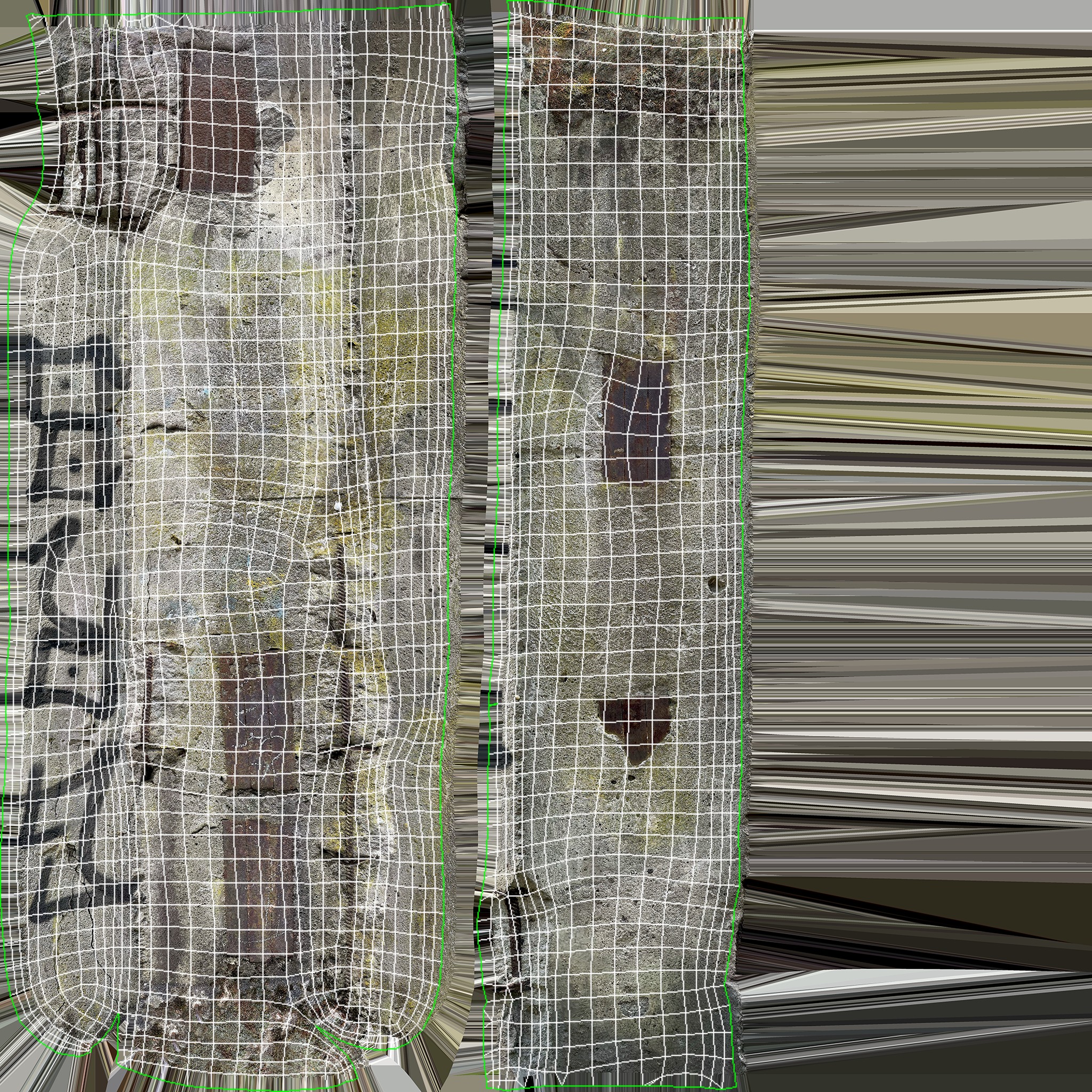 Concrete Pillar Low-poly 3D model_20