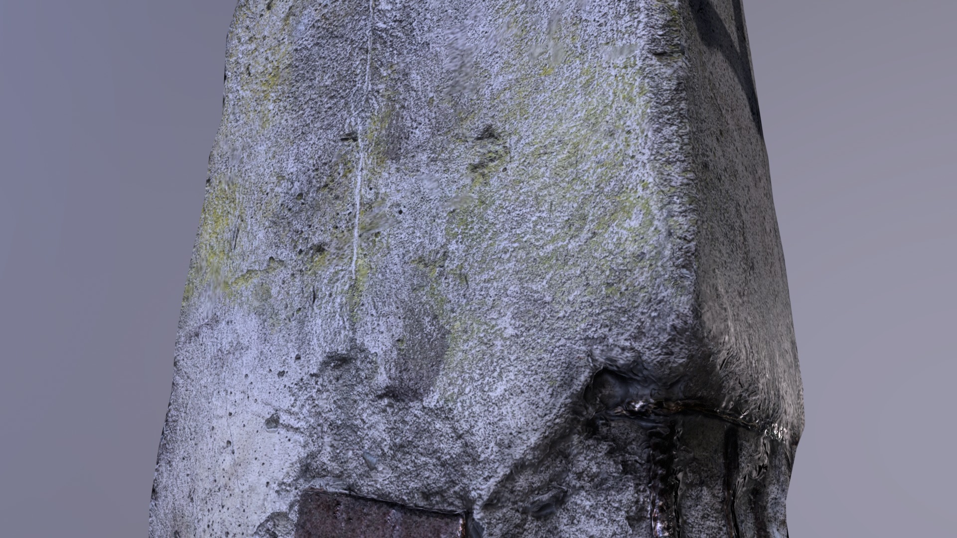 Concrete Pillar Low-poly 3D model_13