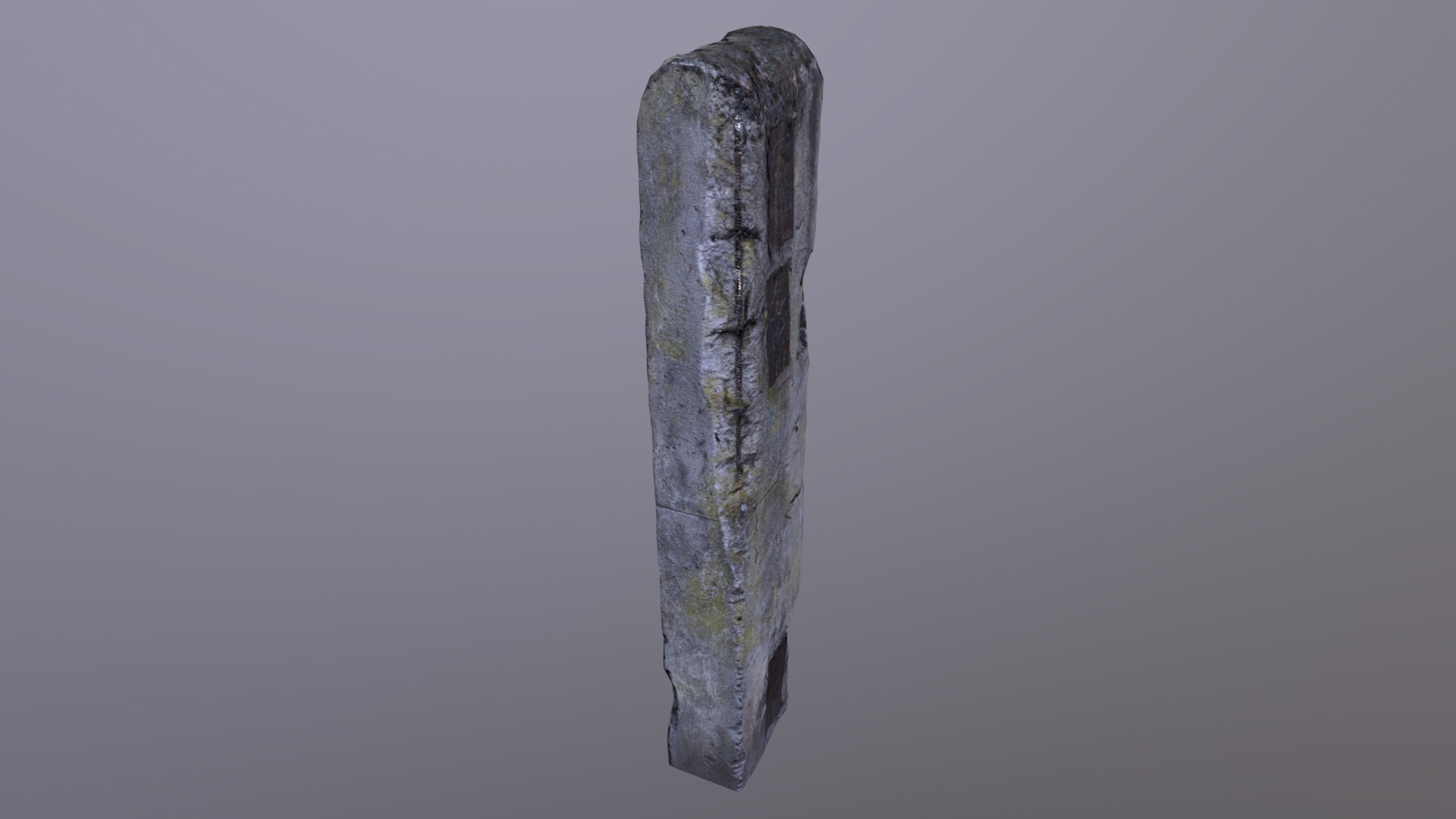 Concrete Pillar Low-poly 3D model_3