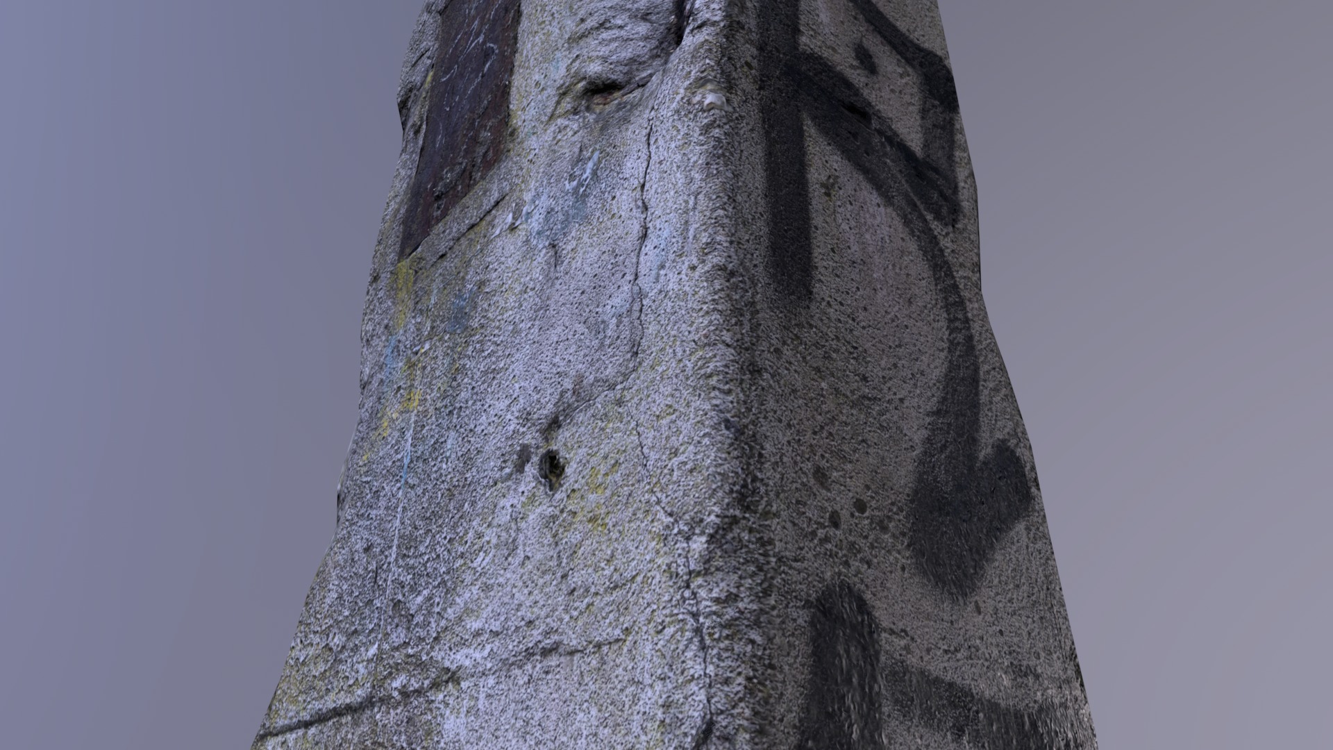 Concrete Pillar Low-poly 3D model_14
