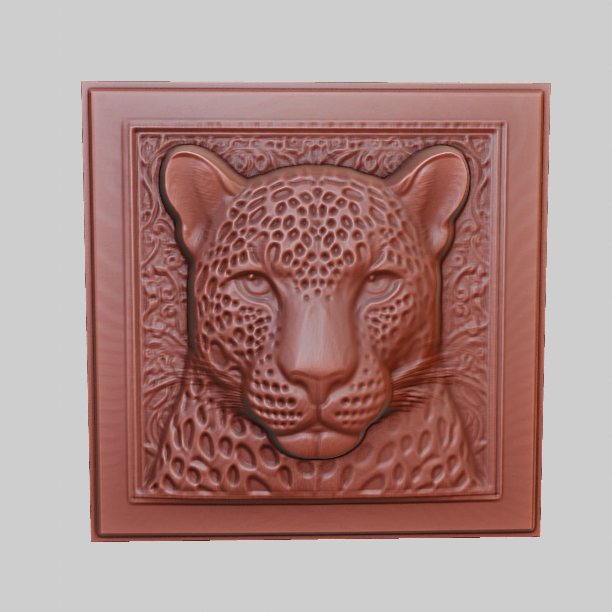Leopard Animal 3D print model_2