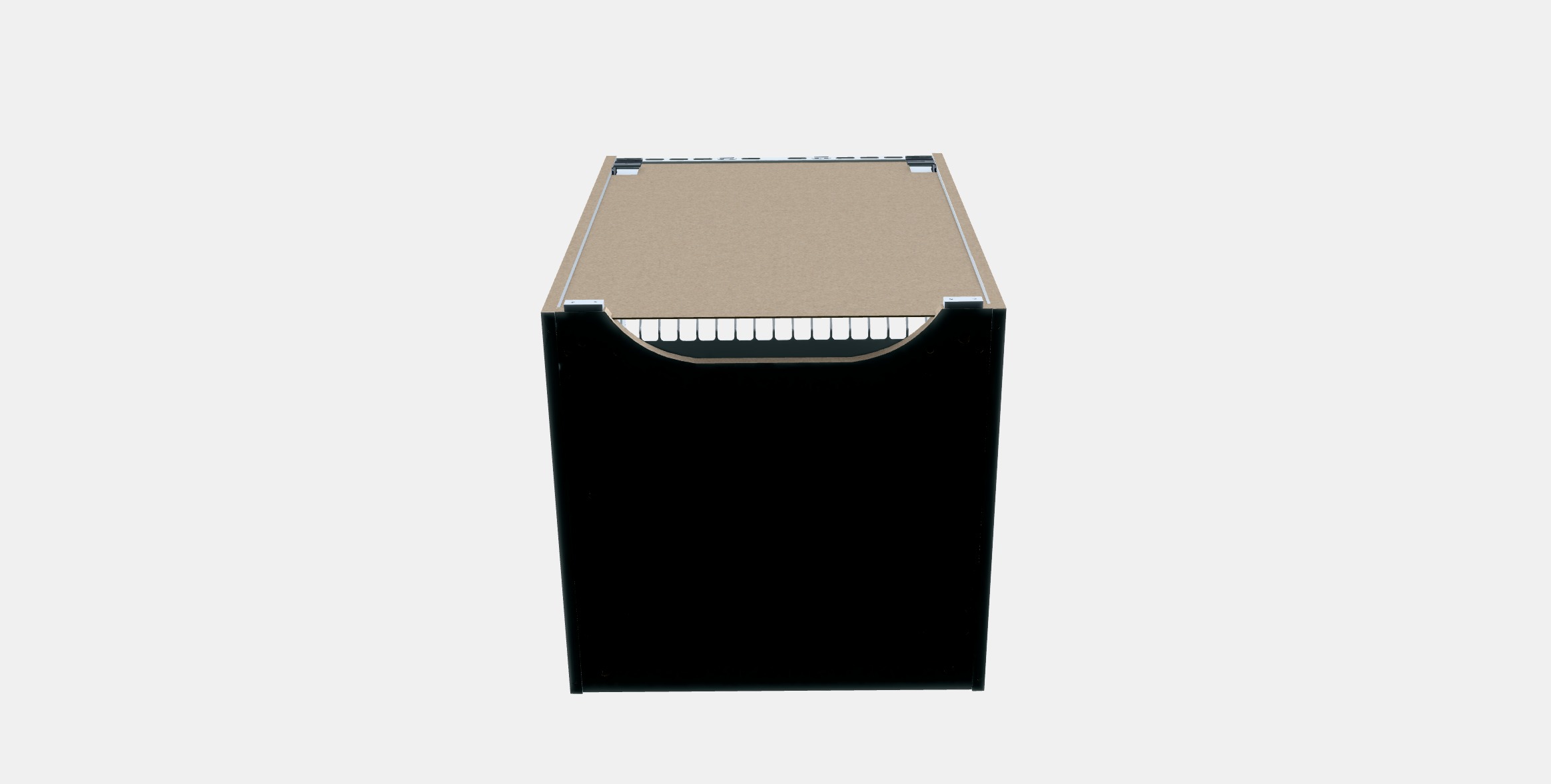 METOD Base cabinet for built-in oven-sink Low-poly 3D model_5