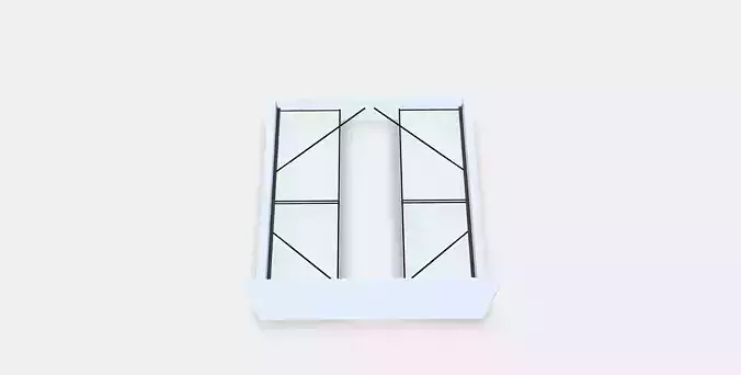 MALM Bed frame high w 4 storage boxes 1