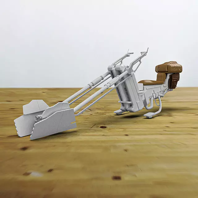 Star Wars The Mandalorian speeder bike 3D print model 3D print model_0
