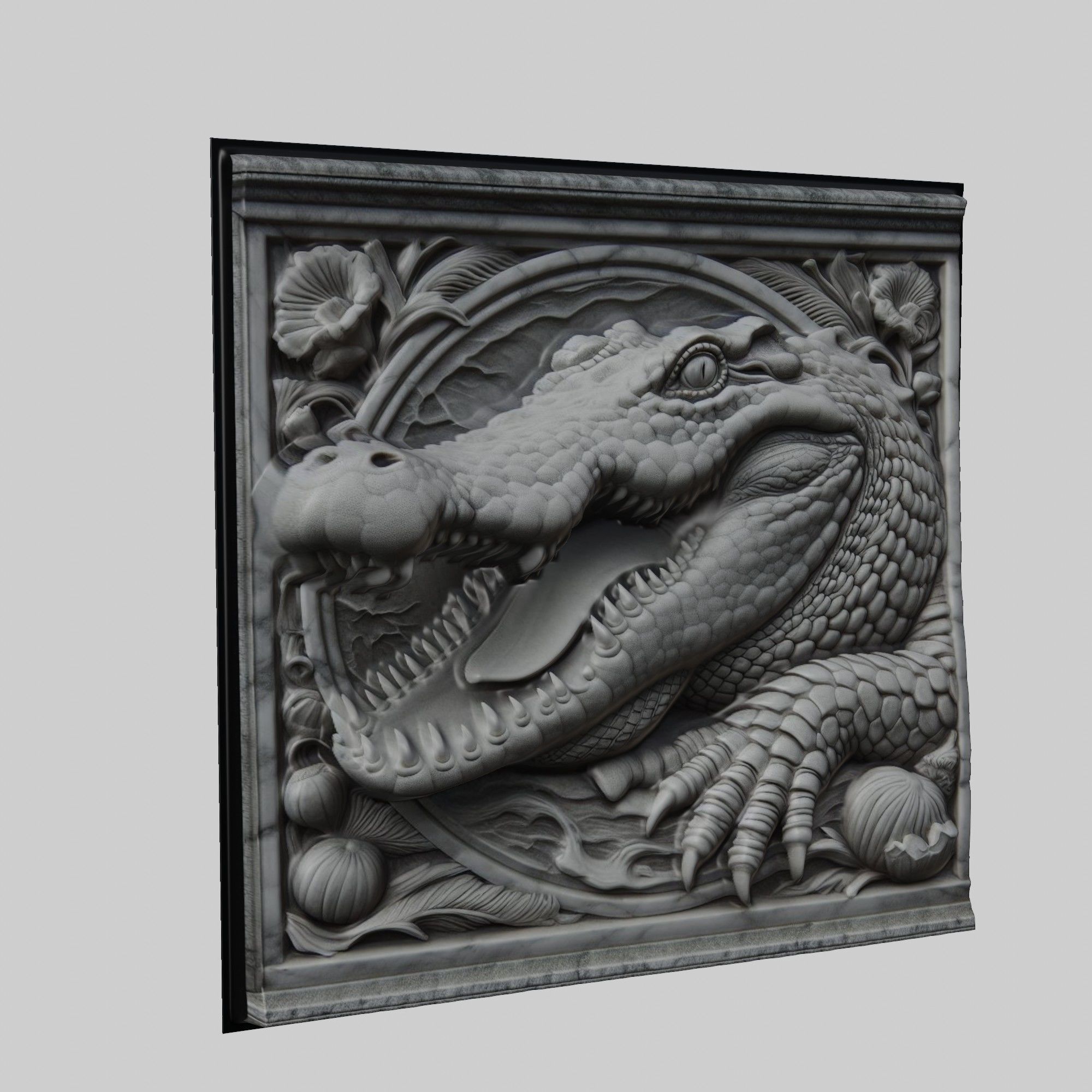 Crocodile Animal 3D print model_1